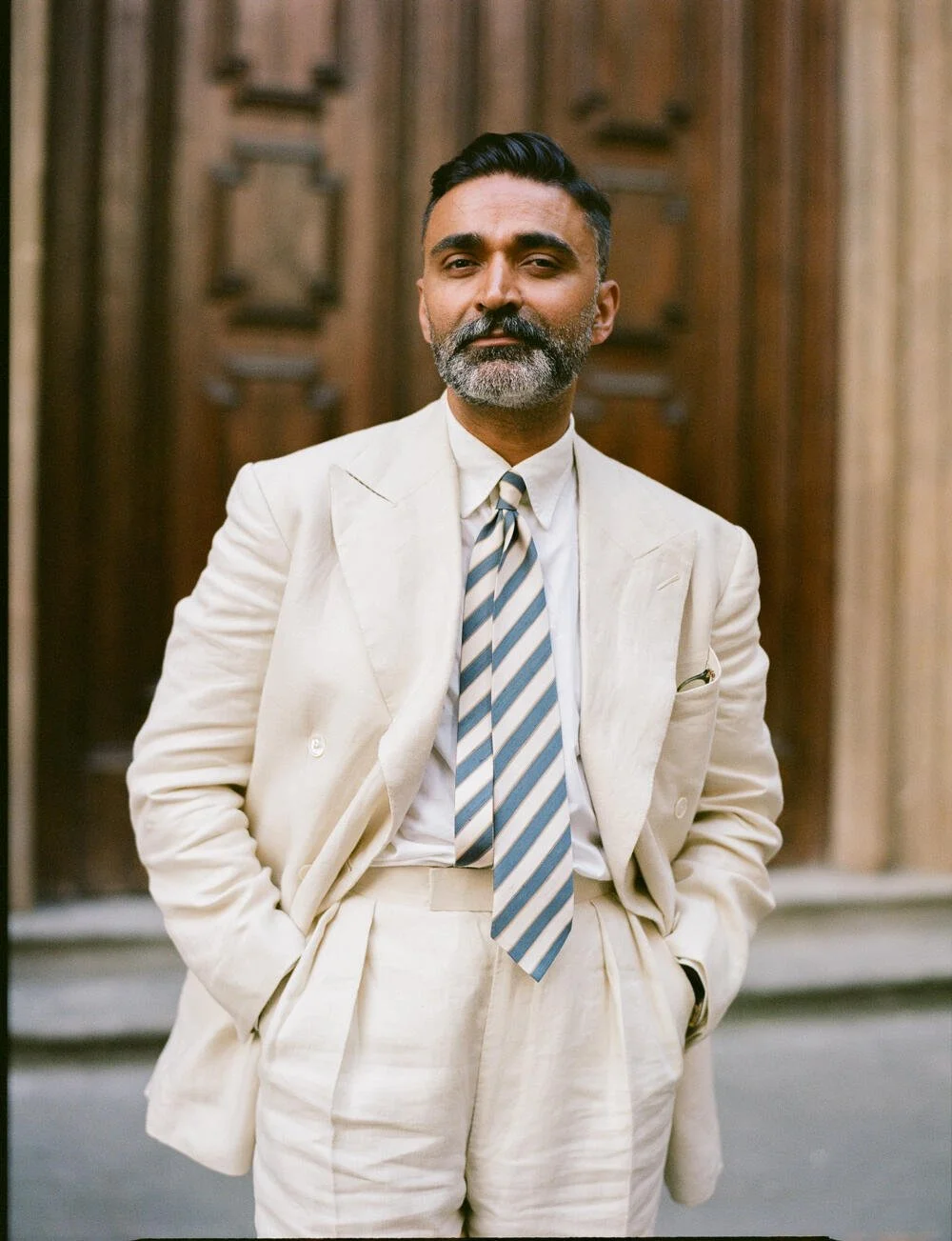 Cream linen DB suit from Taillour: Review
by Manish Puri of Permanent Style