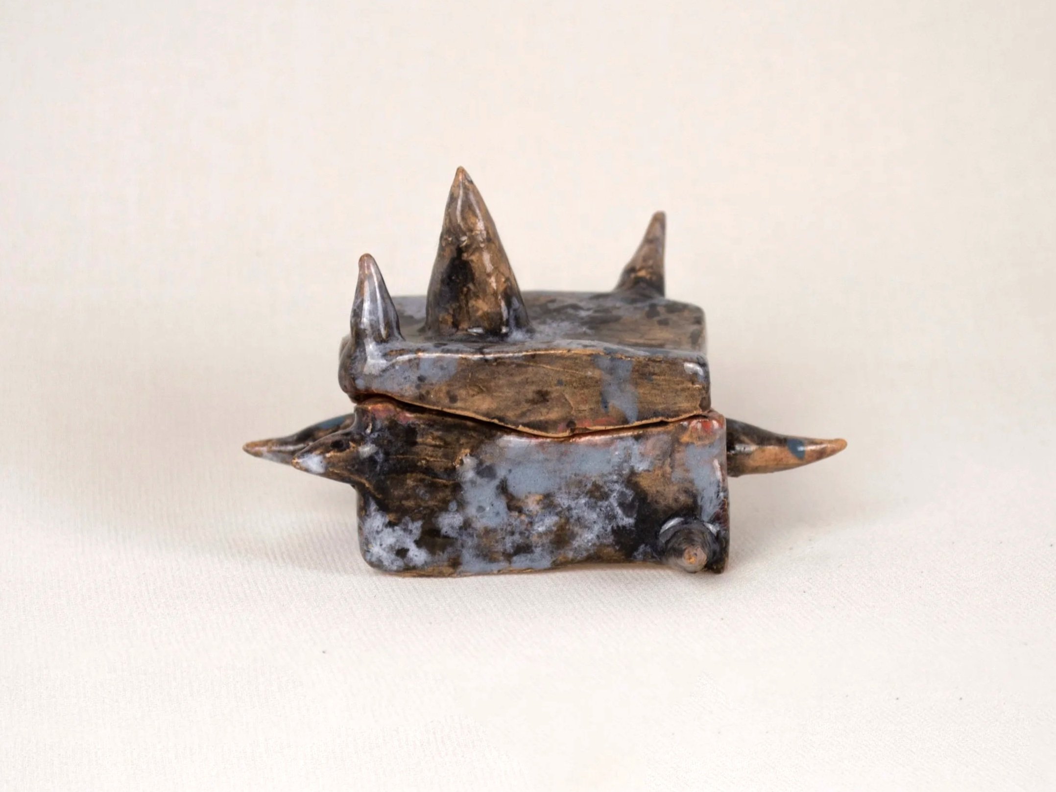 Impale Box, 2024. Glazed earthenware — 7 x 6 x 5.5 cm
