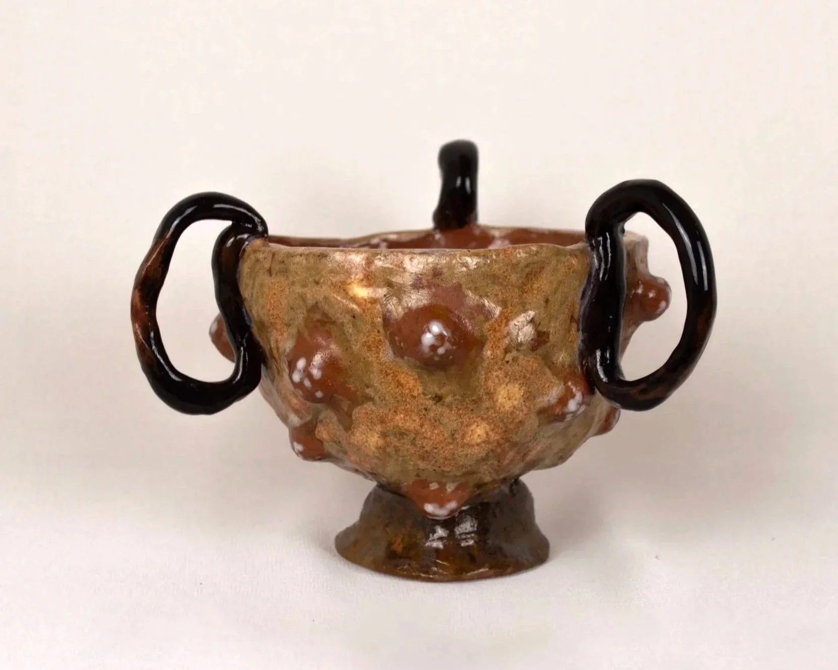 Whelk Goblet, 2023. Glazed earthenware — 16 x 10.5 x 14 cm