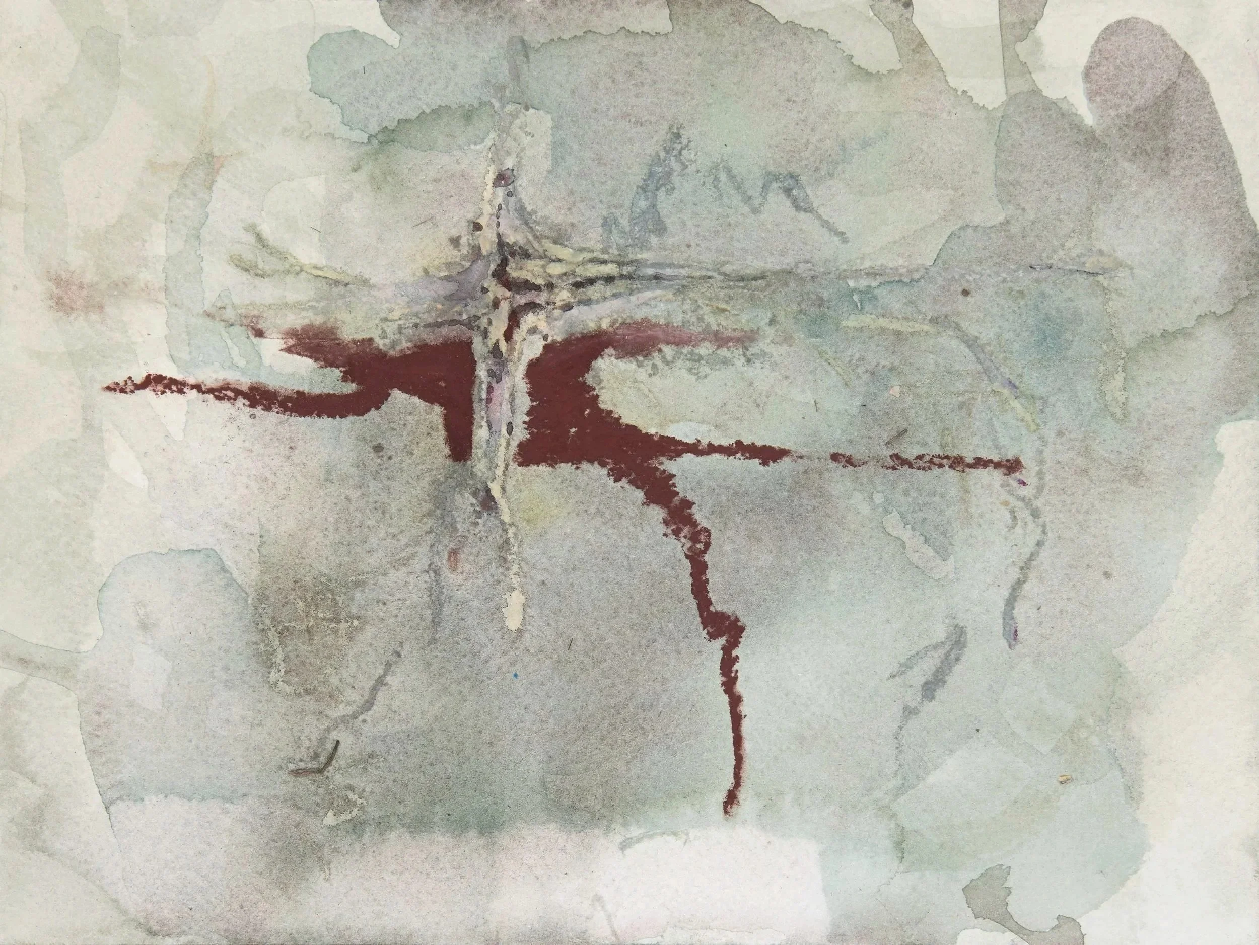 Seraphic, 2025. Watercolour on paper — 21 x 29.7 cm