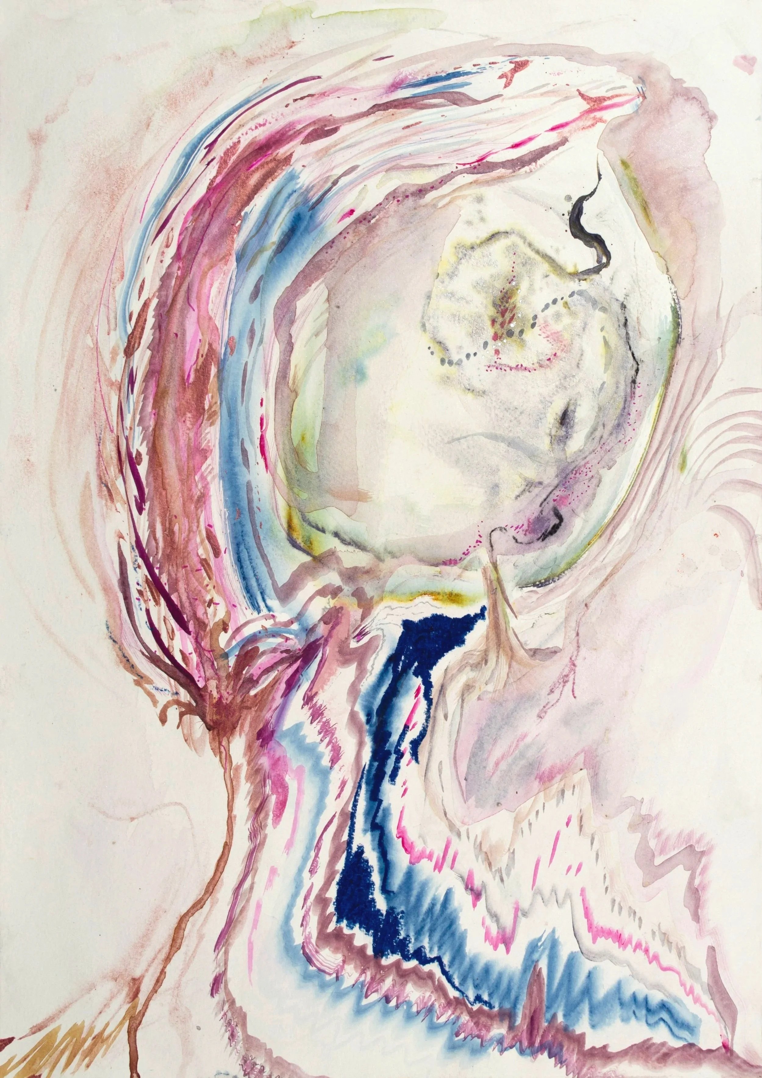 Effervescence, 2022. Watercolour on paper — 42 x 29.7 cm