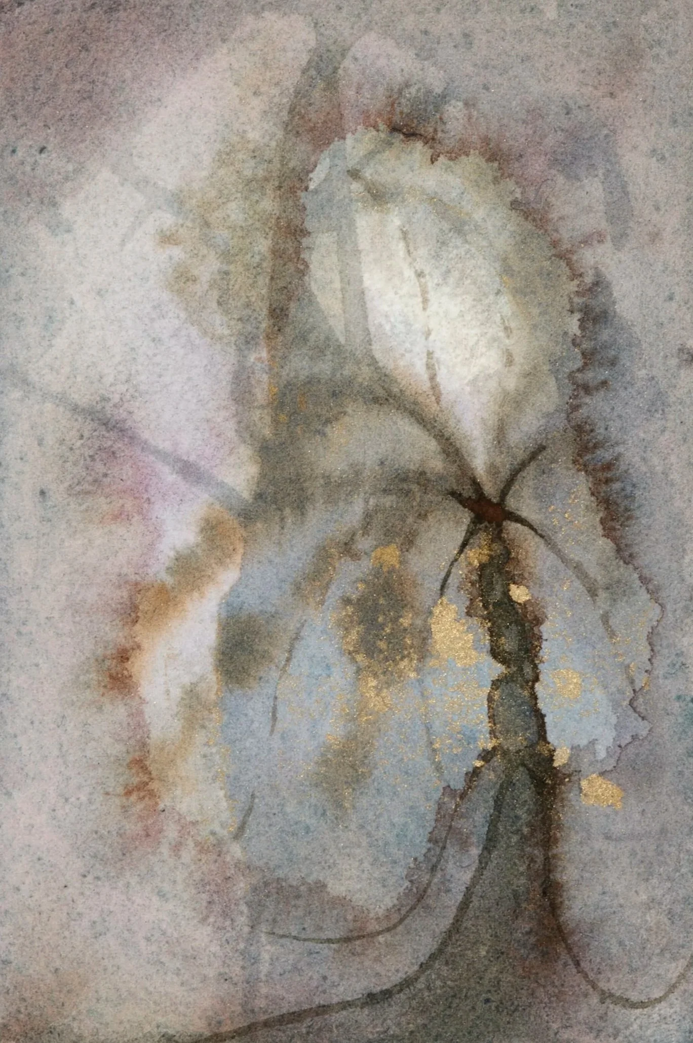 Germinate, 2026. Watercolour on paper — 14.8 x 10 cm