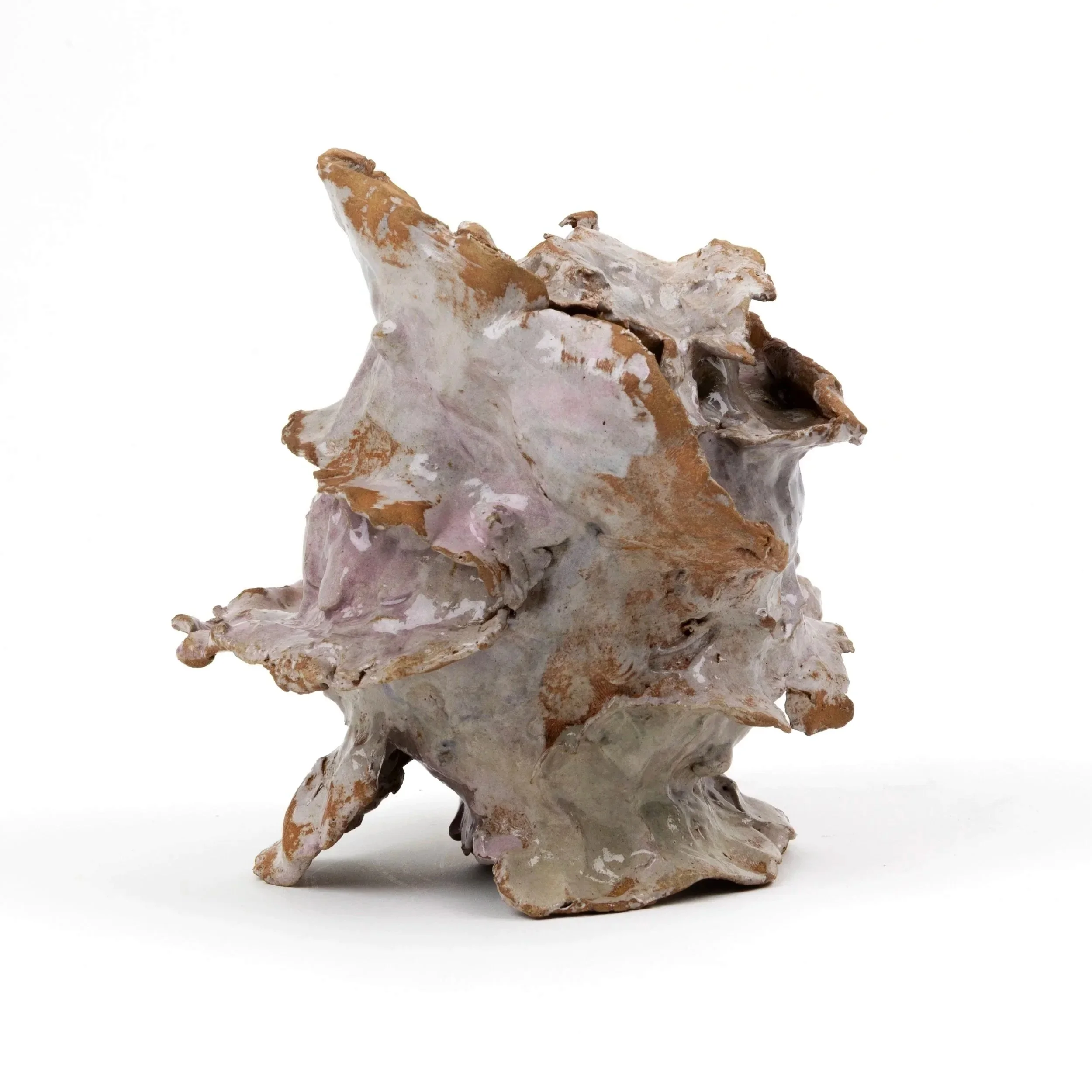 Lamellae, 2026. Glazed stoneware — 14.5 x 15 x 15.5 cm