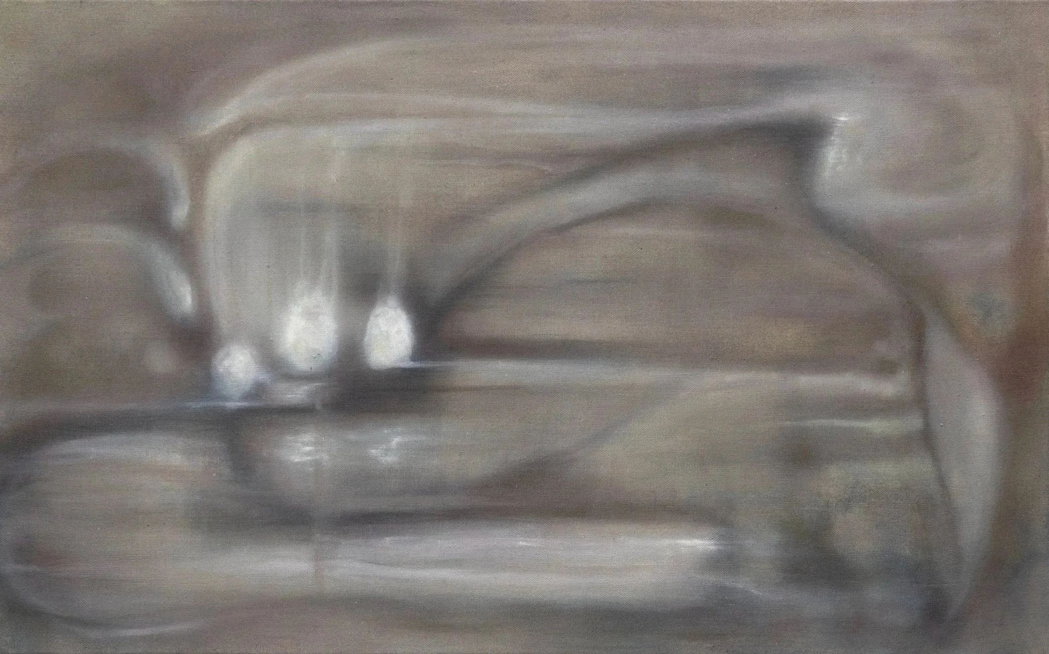 Whisperings of the Sentinel, 2026. Oil on linen — 50 x 80 cm
