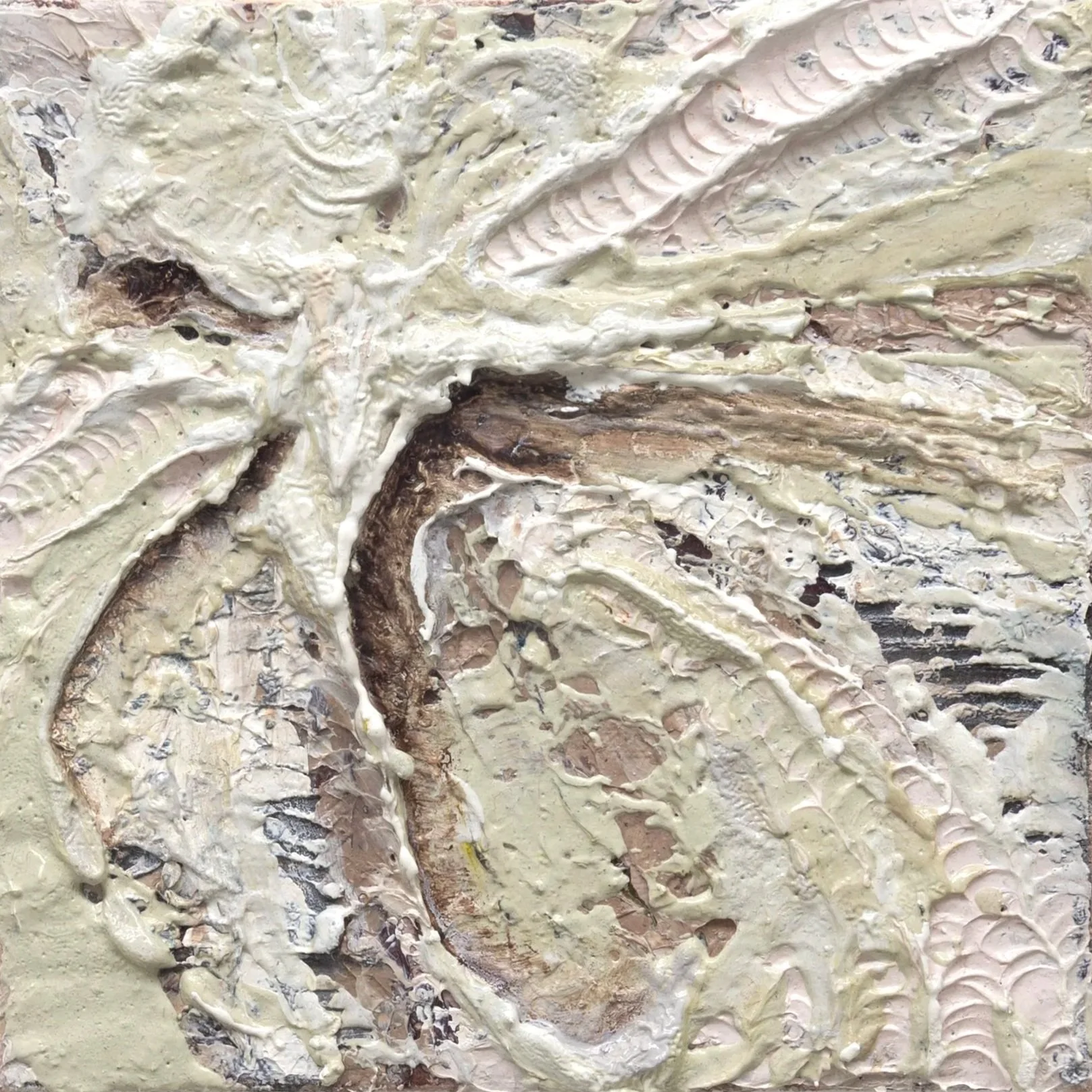 Alebrae, 2026. Oil on cotton canvas — 10 x 10 cm