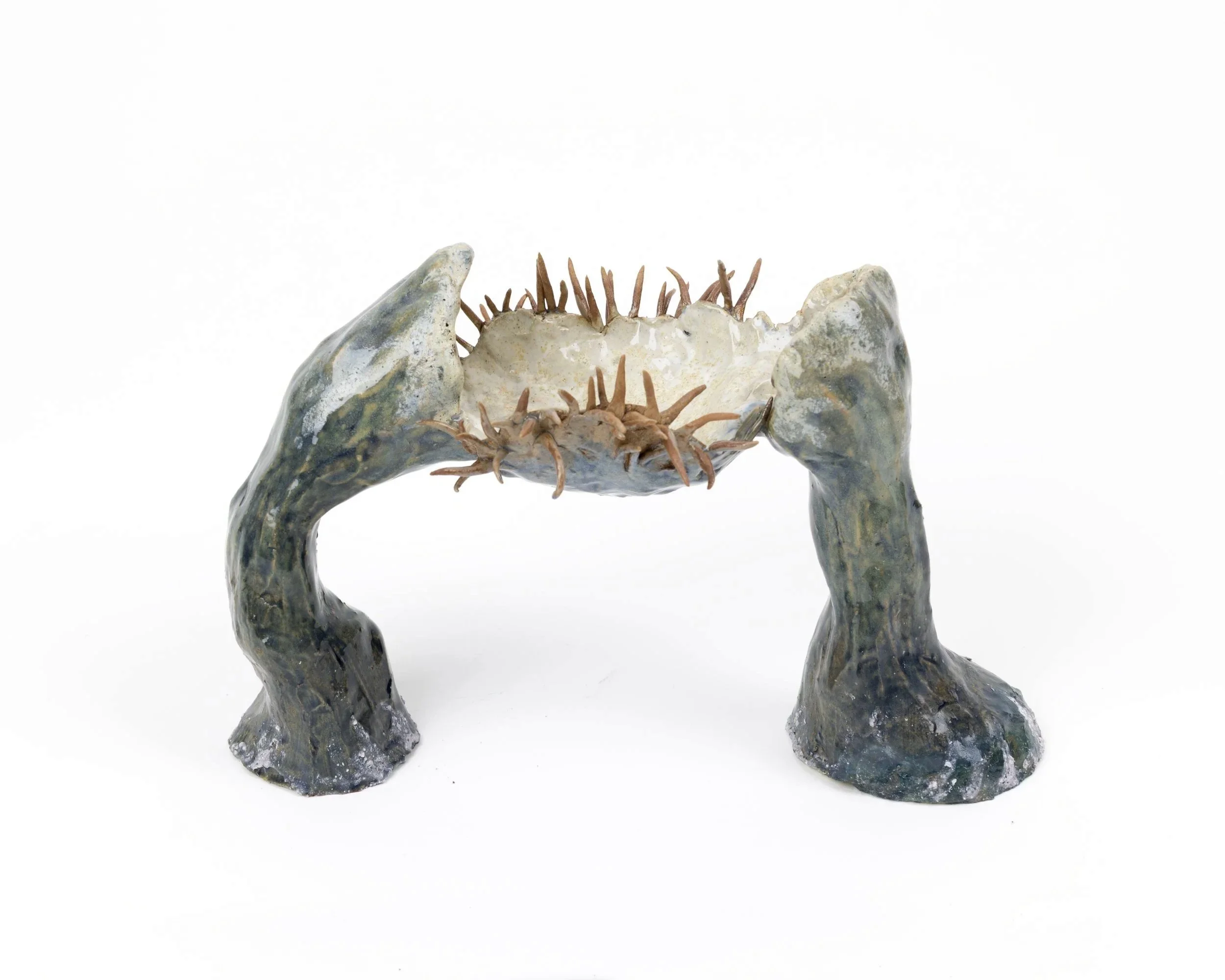 Undulating Opsinium, 2026. Glazed stoneware — 13 x 23 x 12 cm