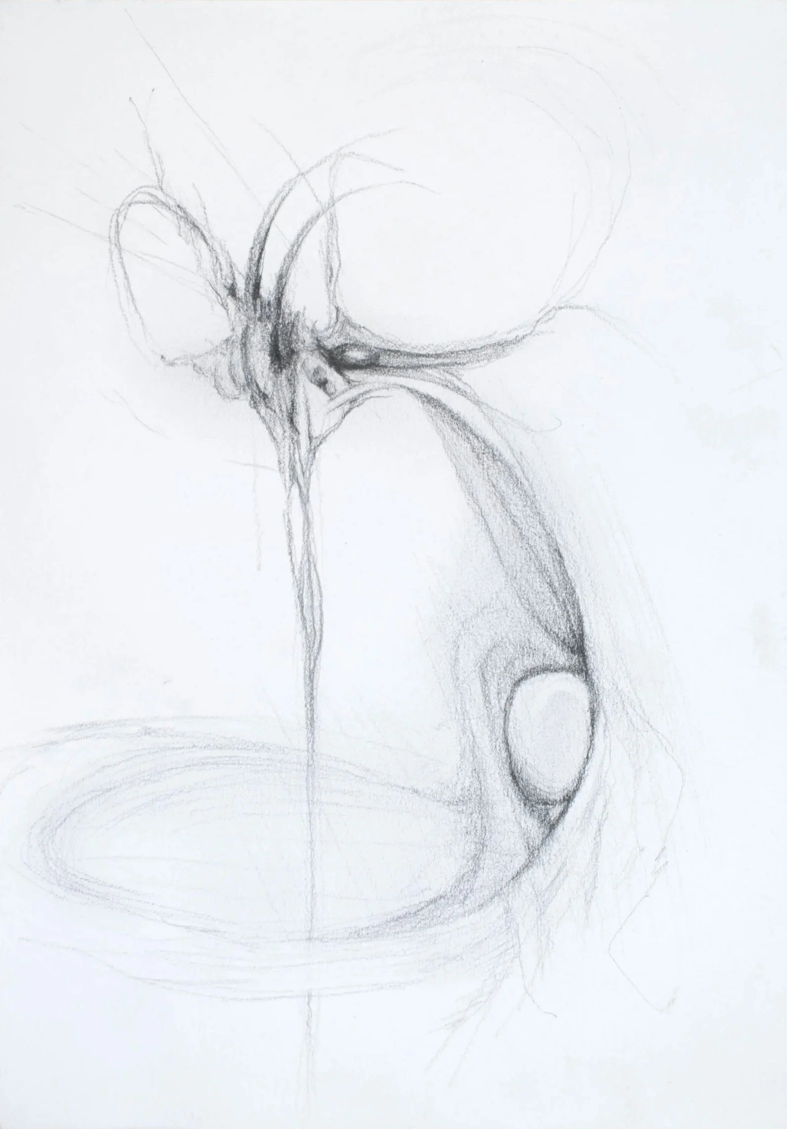 Messages From The Cautionary Haven, 2026. Pencil on paper — 20.8 x 14.8 cm