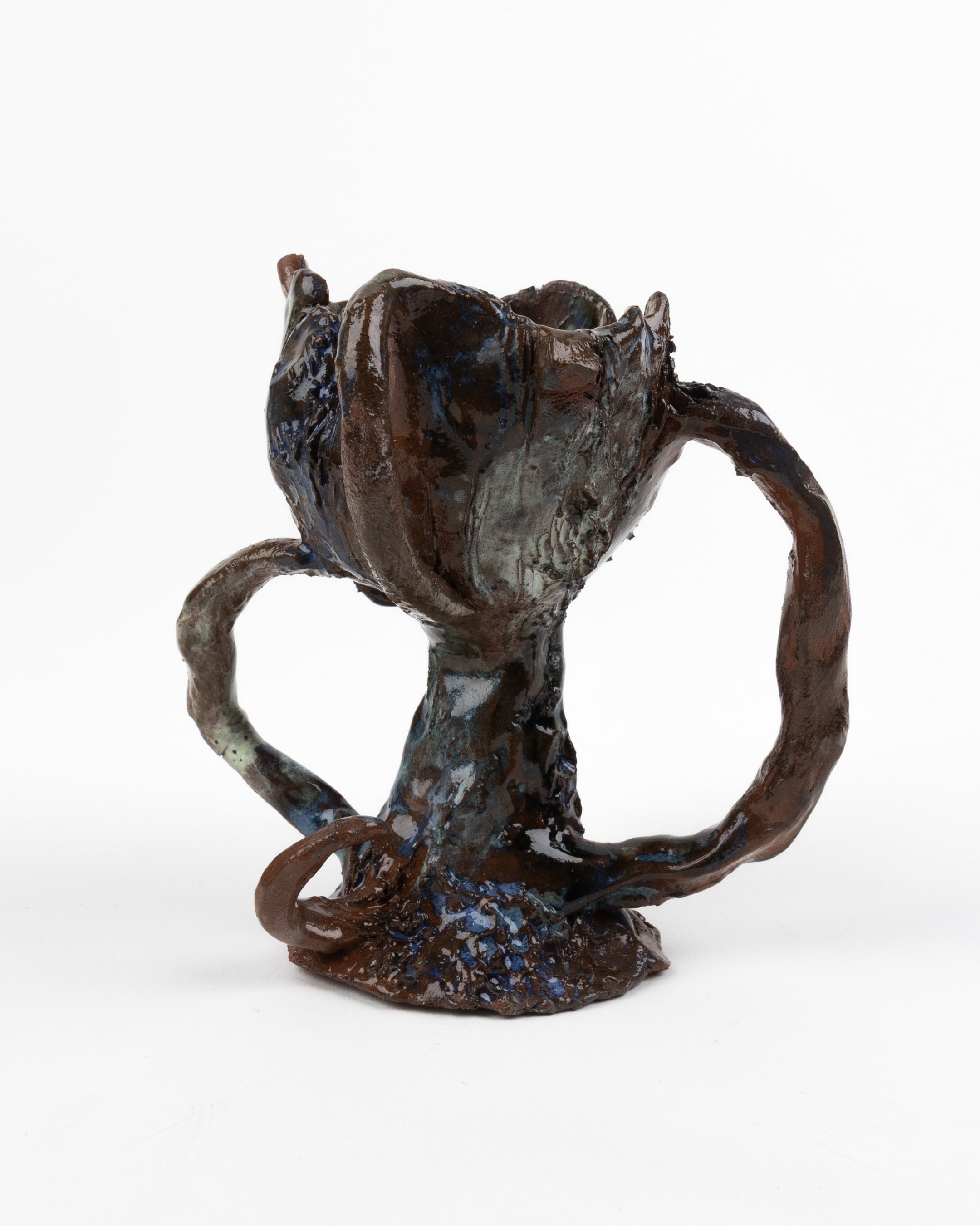Aril Chalice, 2025. Glazed earthenware — 8.5 x 7 x 10 cm