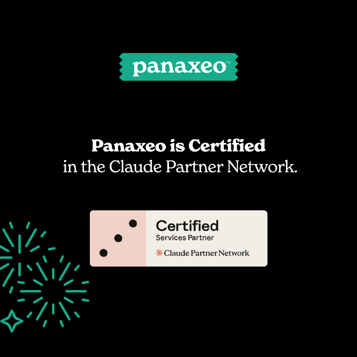 Panaxeo is Certified in the Claude Partner Network!