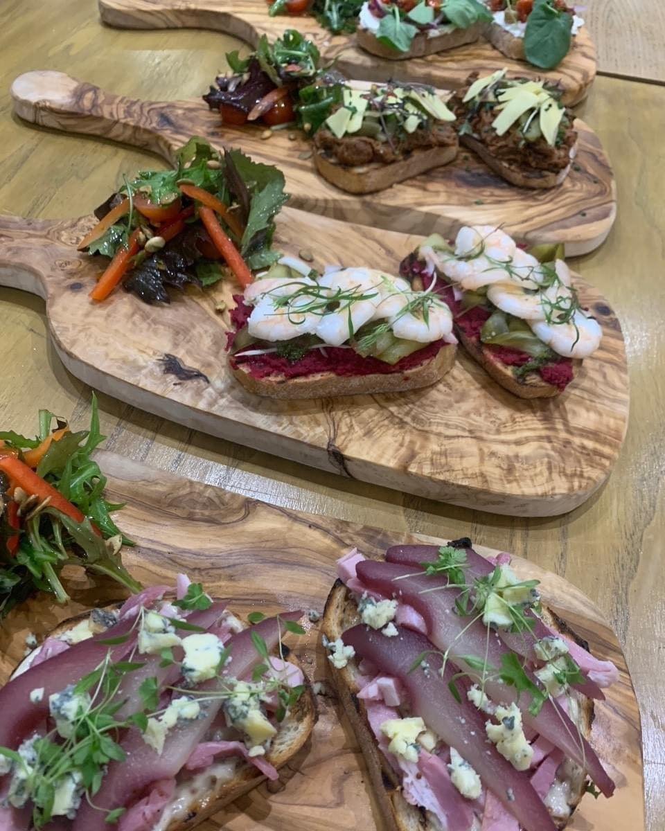 Served in the Coachman's Bar 12-5pm, our delicious open sandwiches served on toasted sourdough

Whipped feta
dried fig | red onion | watercress | balsamic | sun dried tomatoes 

King prawns
pickled cucumber | fennel | beetroot 

Pulled BBQ brisket
co