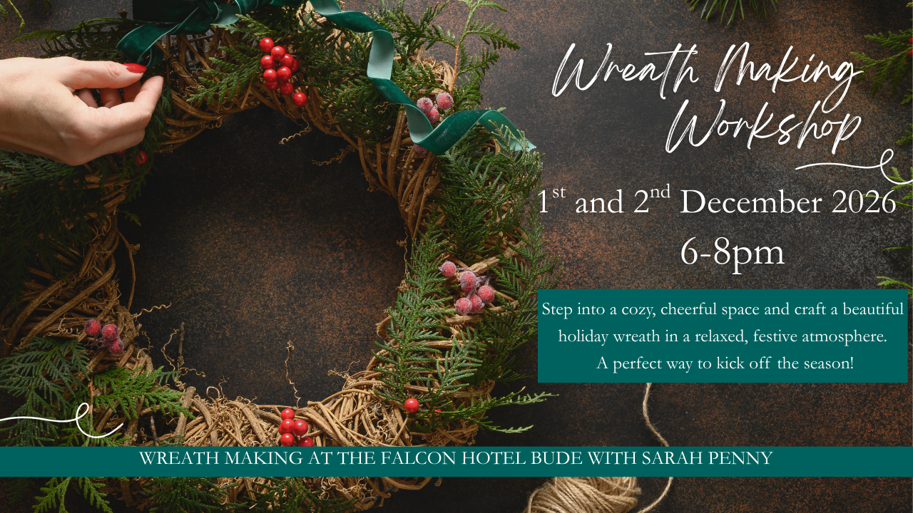 🎄 Festive Wreath Making Workshop at The Falcon Hotel 🎄