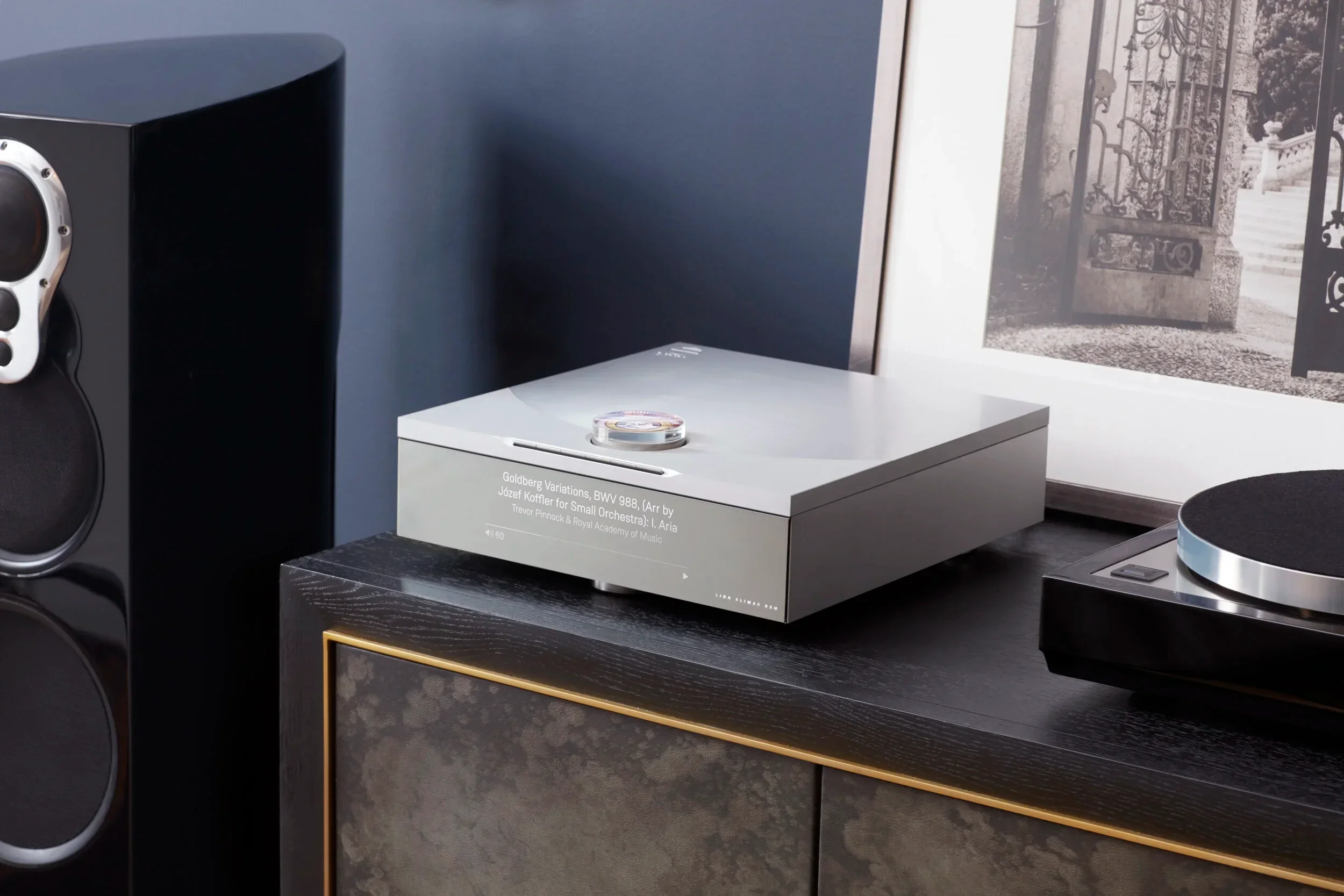 A Linn Klimax Music System in a modern luxury living space.