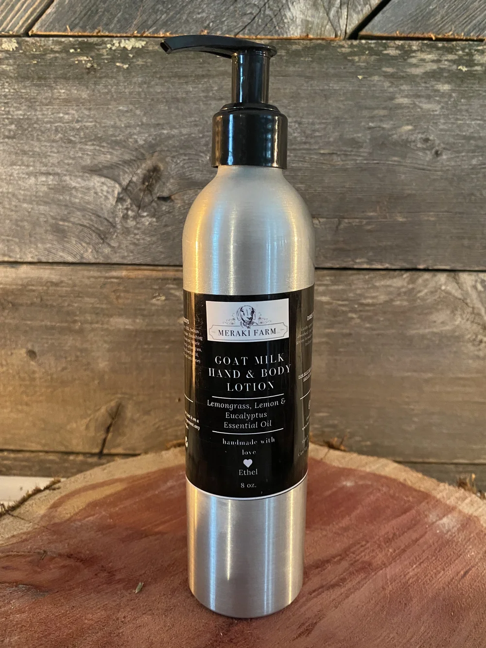 Goats Milk Hand and Body Lotion w/Lemon, Lemongrass & Eucalyptus