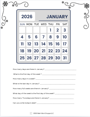 January Calendar