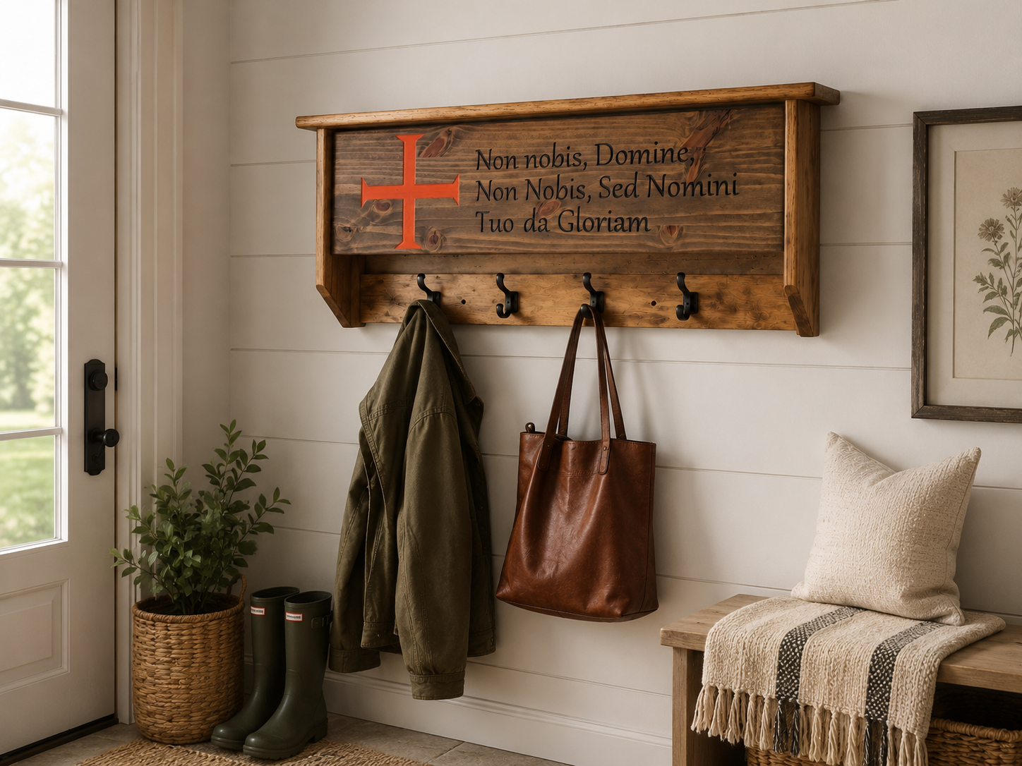 Knights Templar Concealment Coat Rack