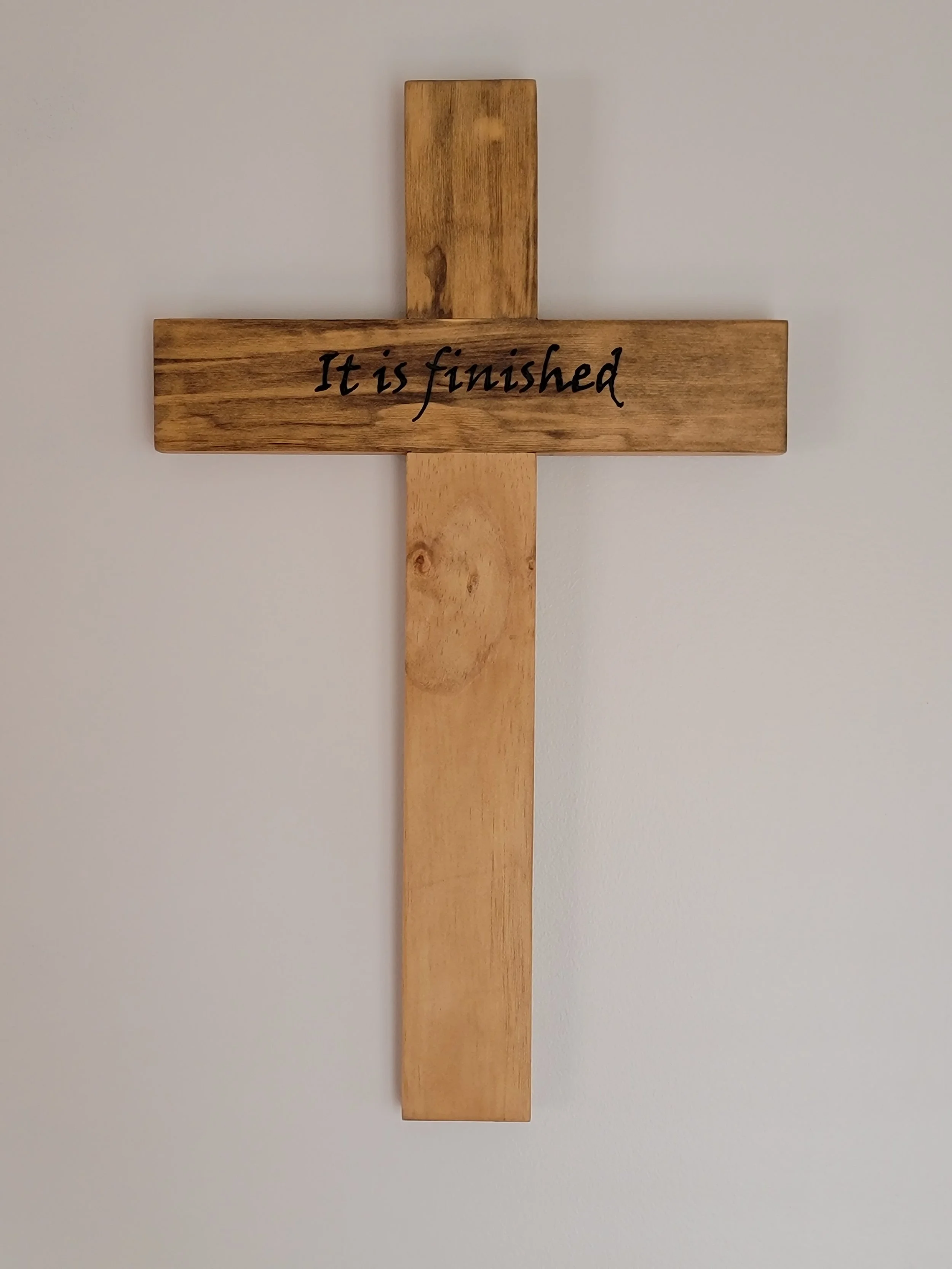 It Is Finished Wooden Cross