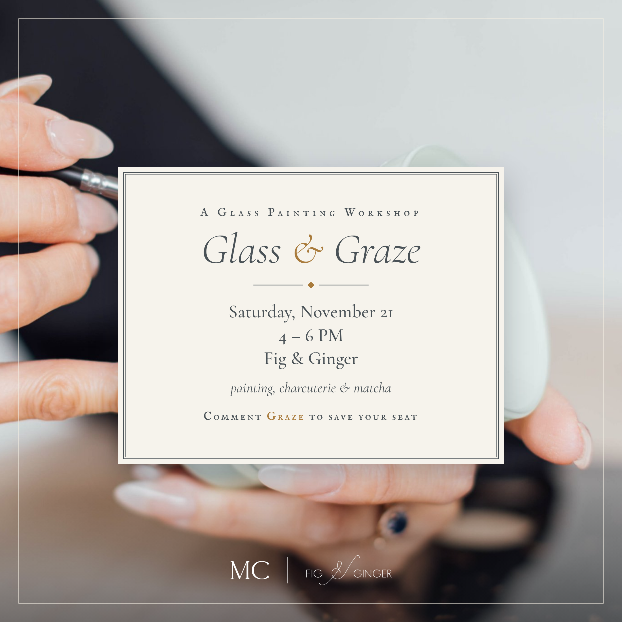 Glass & Graze - A Glass Painting Workshop