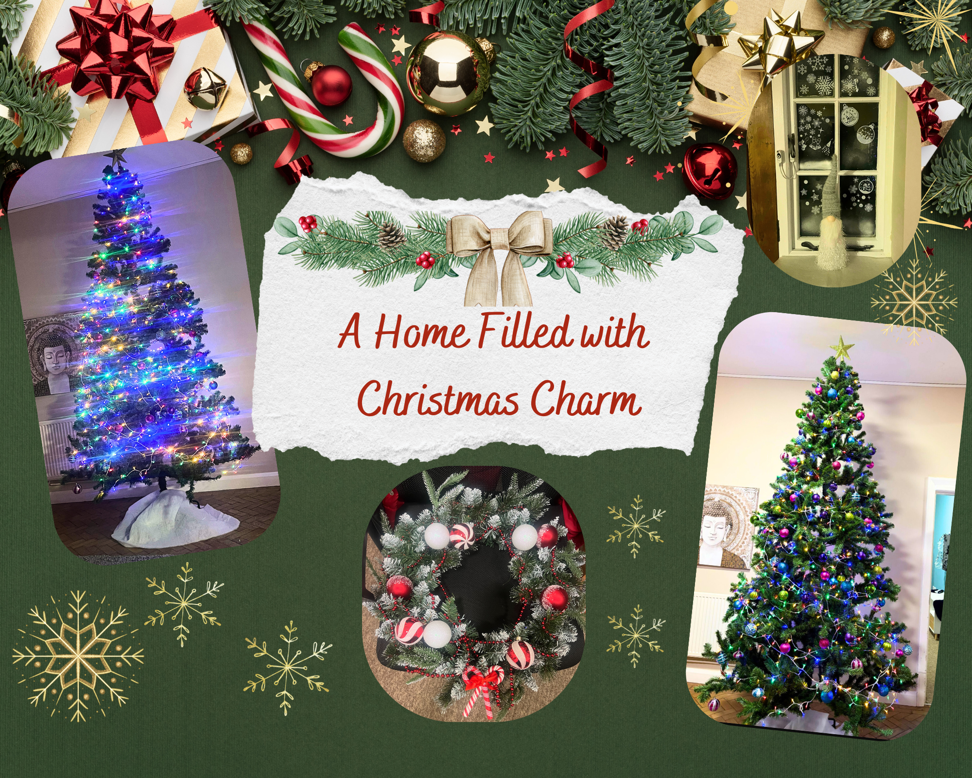 Green and Red Illustrative Merry Christmas Photo Collage.png