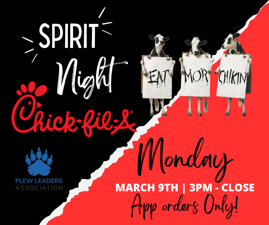 March Spirit Night: Chick-fil-A