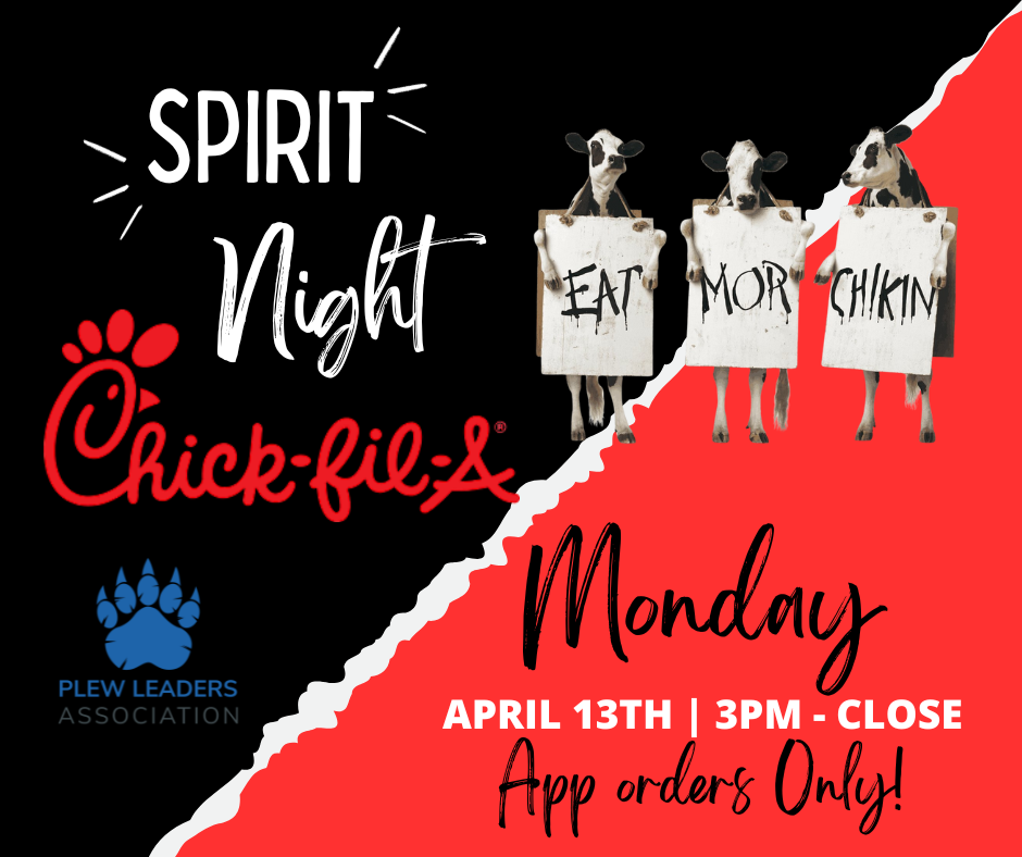 April Spirit Night: Chick-fil-A