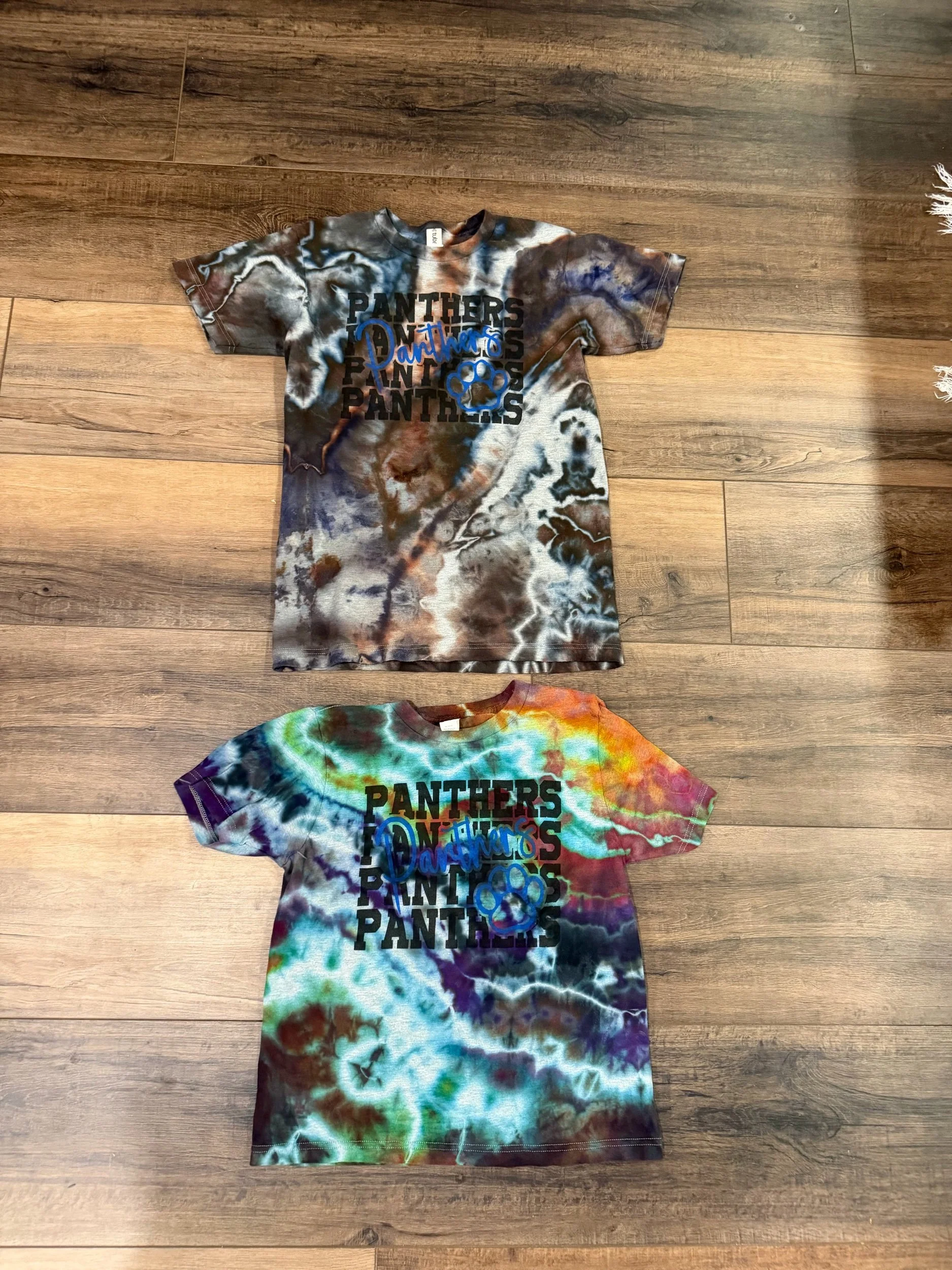 Tie Dye Panther Paw Cotton Tee