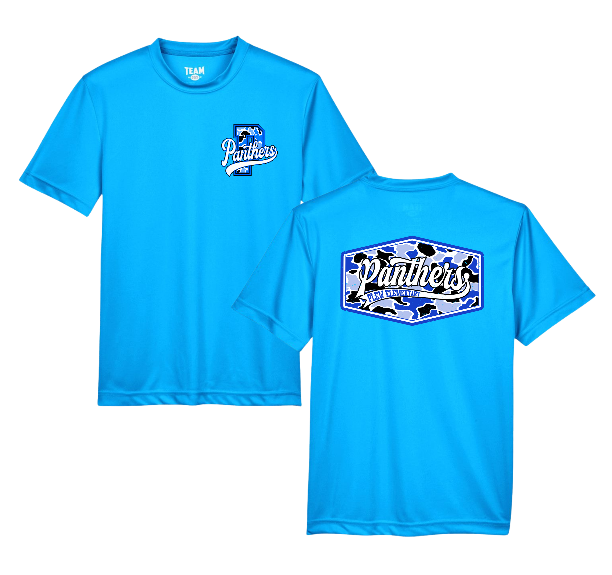 Camo Panthers Electric Blue Dri-fit