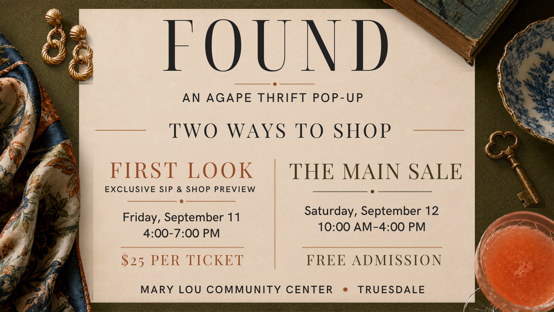 FOUND: A Pop Up Shop