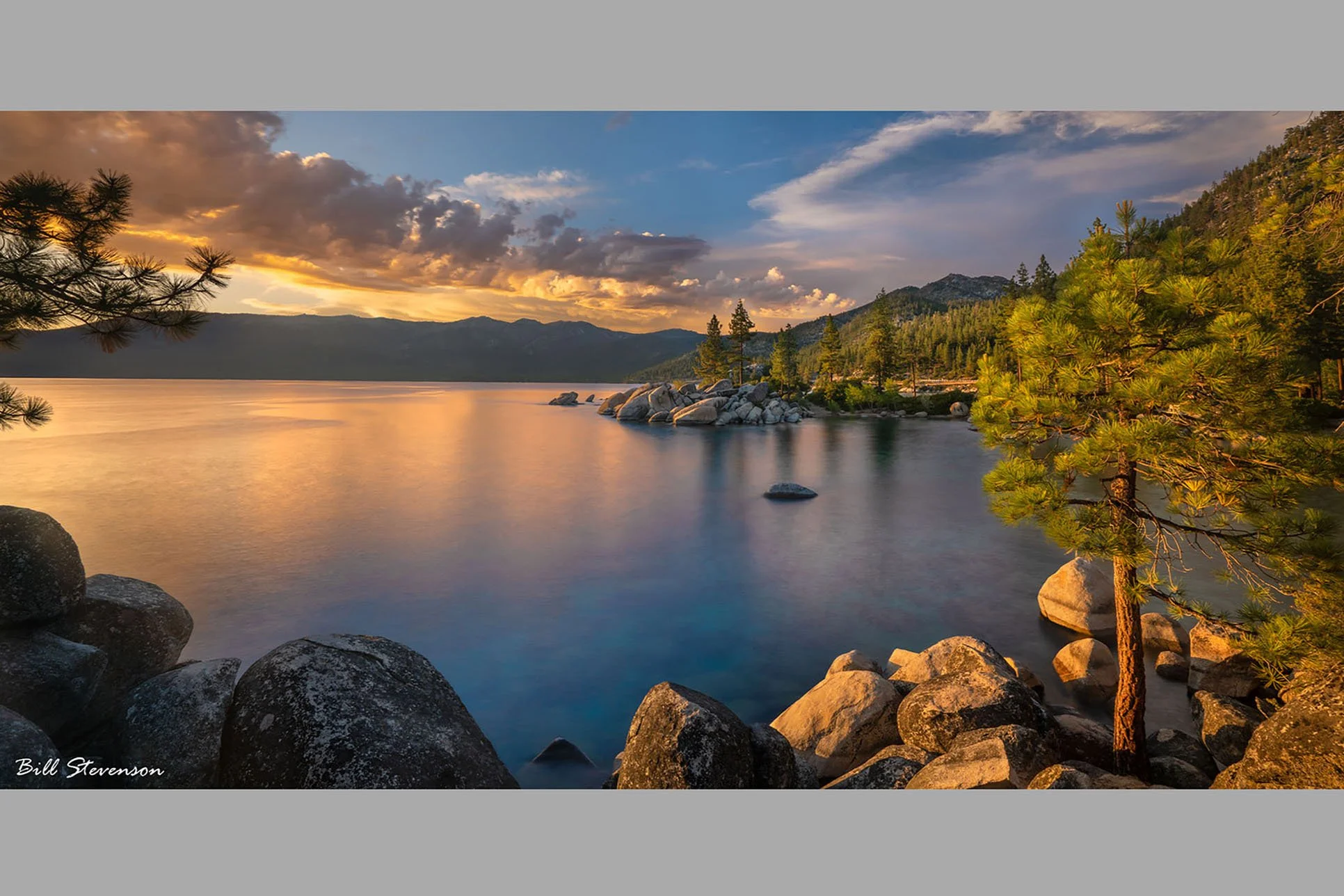 Photograph of Lake with beautiful sky