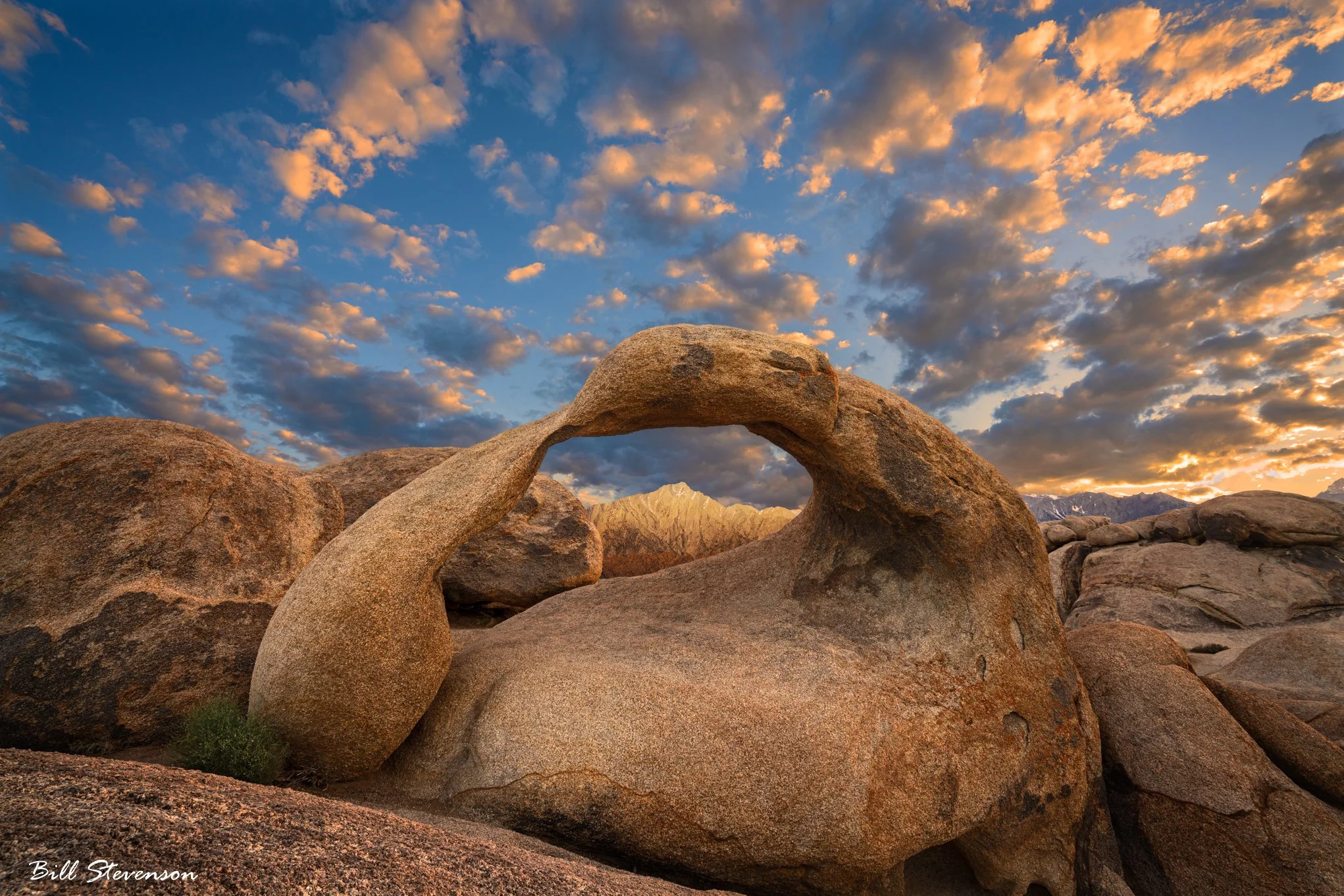 Fine art landscape photo of Mobius Arch in the Alabama Hills, CA.