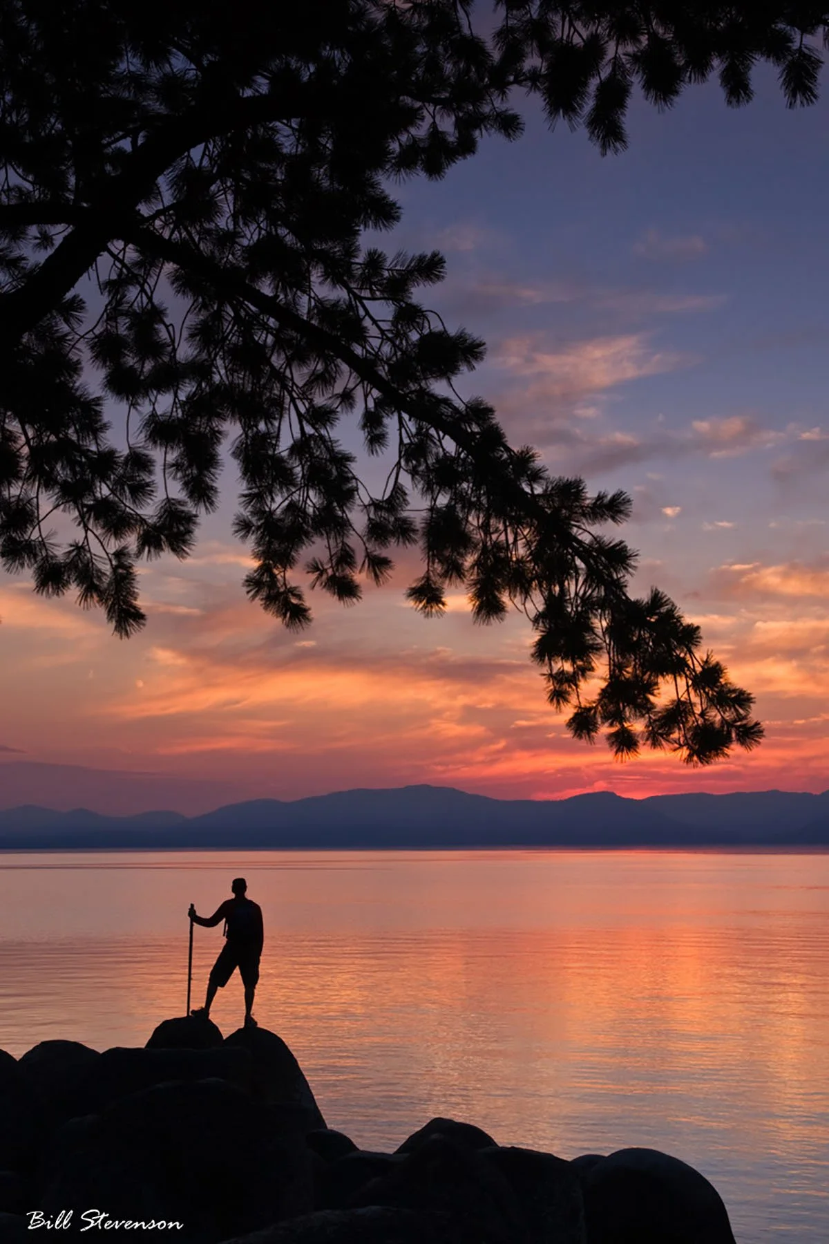 sunrise hiker