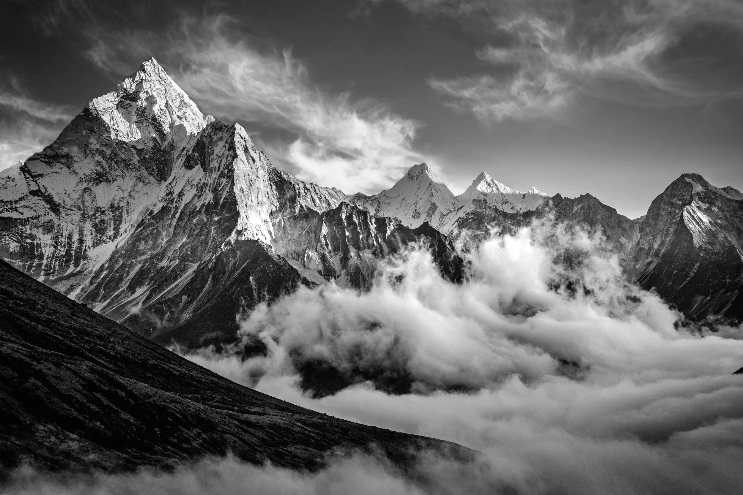 Mount Ama Dablam near Mount Everest in Nepal