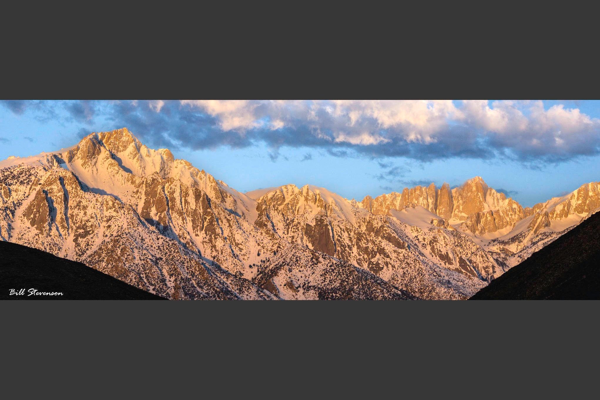 Mount Whitney and Lone Pine Peak in the Eastern Sierras of California