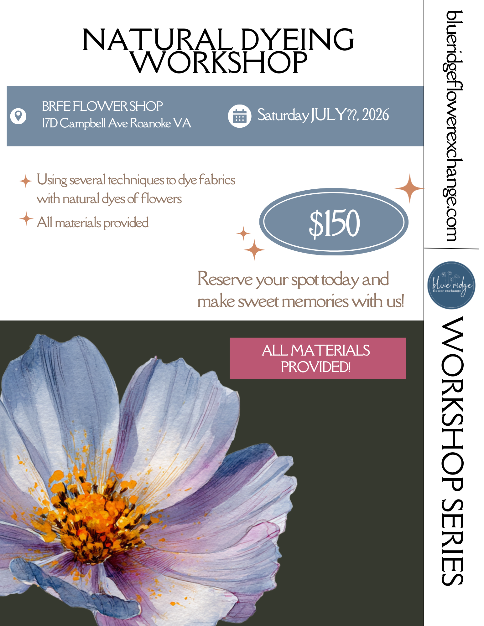 Natural Dyeing Workshop - July 2026