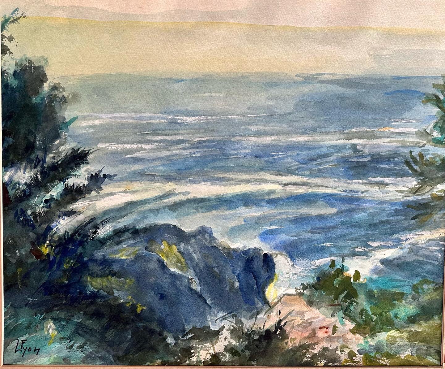 Maine
Signed:  Florence Lyon
Original Watercolor 
Circa 1970
24&rdquo;w x 21&rdquo;h
no frame
$250 plus tax and shipping
Inquiries to email in bio
