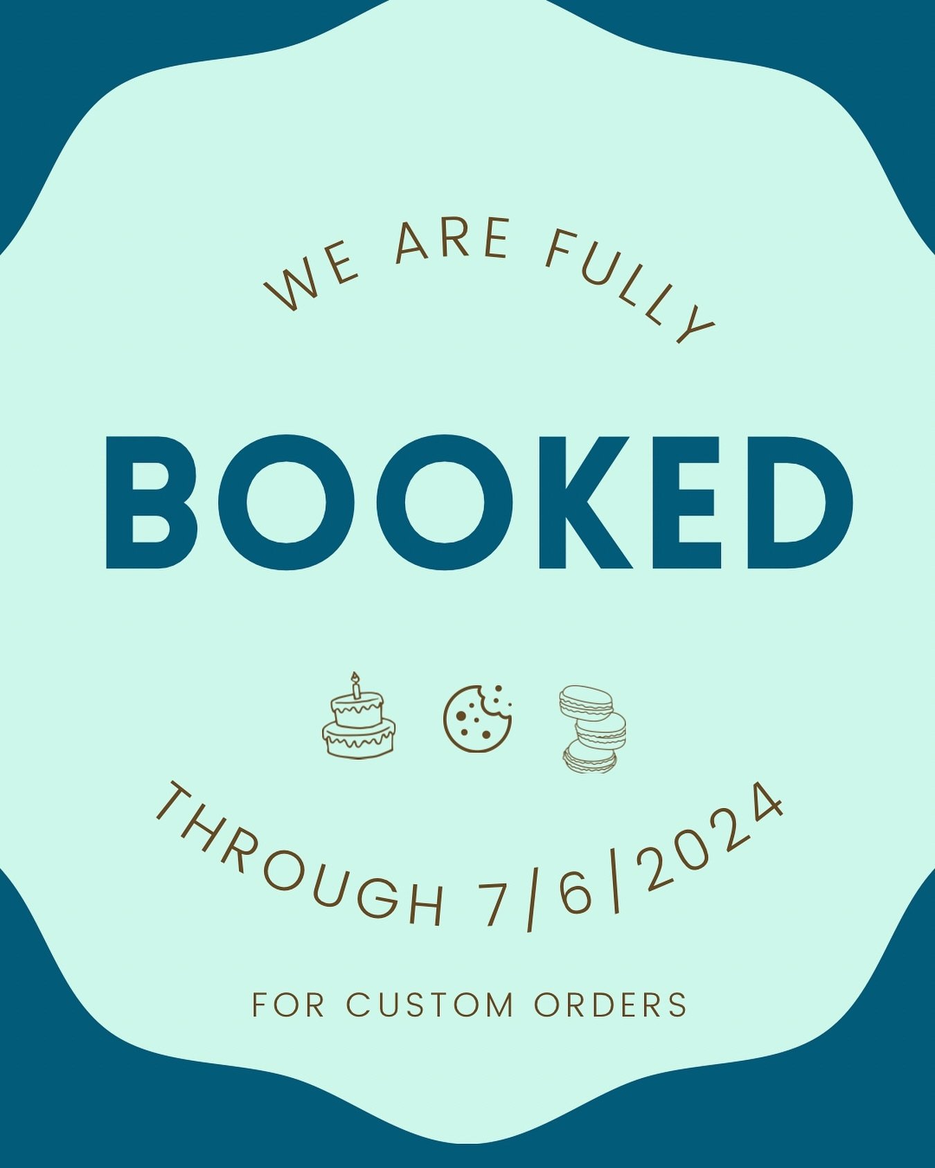 Busy. Busy. Busy. And oh so grateful!

We are currently booked for custom orders through 7/6/2024 but fret not the online shop is still open and hopefully a Father&rsquo;s Day and Fourth of July Menu in the works 🥰

Select dates are still available 
