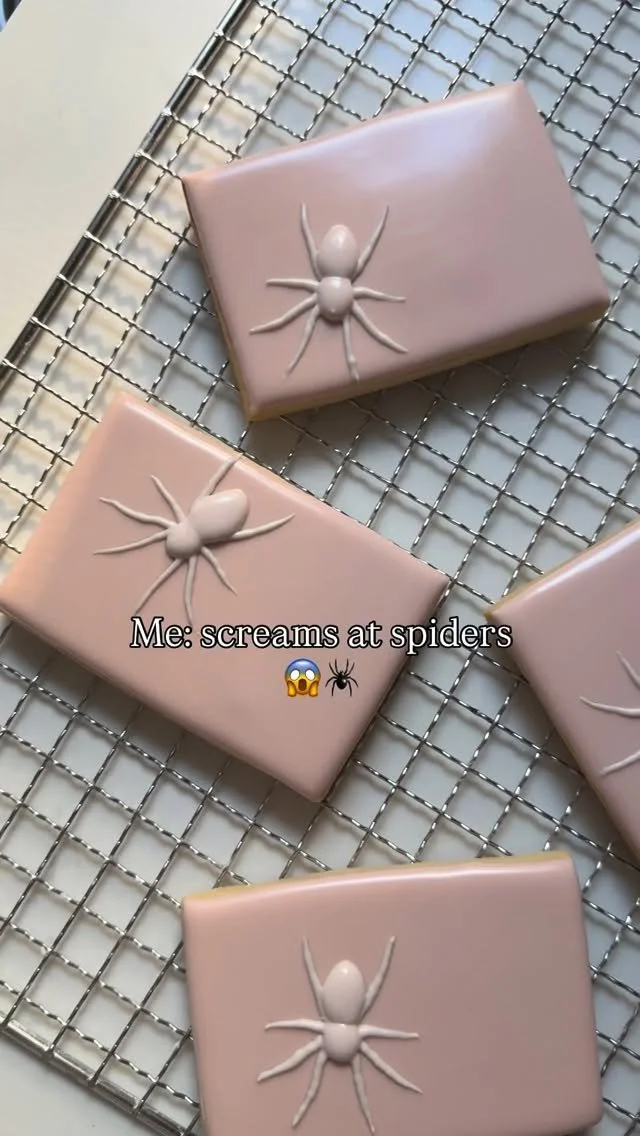 🕷️ They say “face your fears.”
I say “pipe them in royal icing.” 😏
Nothing makes Halloween sweeter than frosting your phobias 🍪💀
#CapeBatter #HomeBakery #PlymouthMA #CapeCodBakery #ShopLocal #MassachusettsBaker #SouthSho