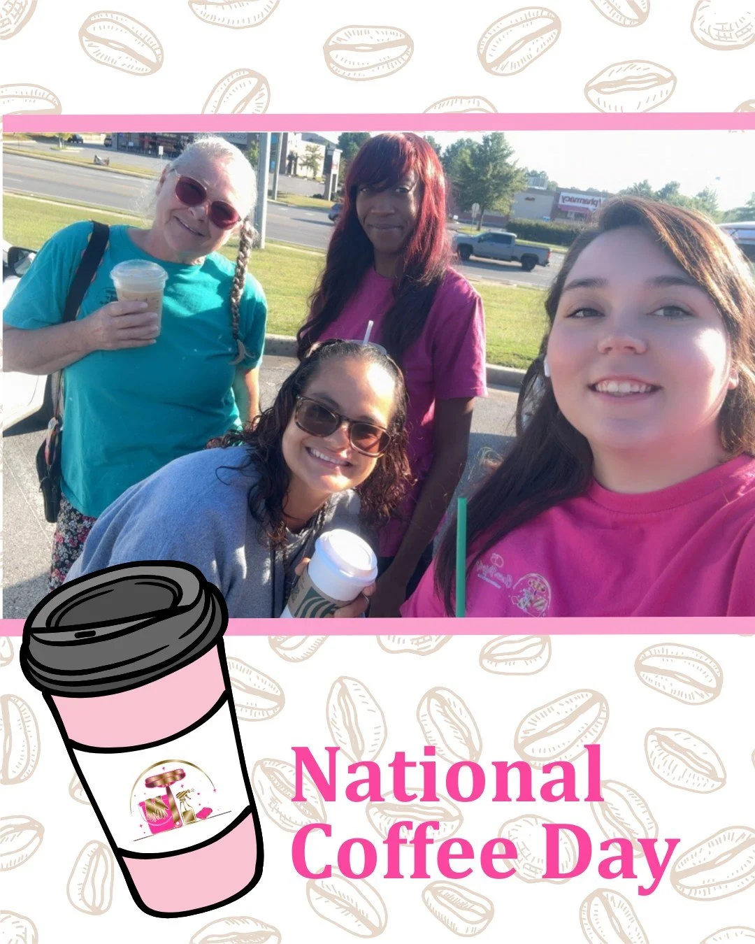 Starting our Monday the right way! ☕️ The Clean Bright Crew kicked off National Coffee Day with our favorite fuel - good coffee and even better company! 
Here's to the perfect blend of teamwork, caffeine, and making every space we touch a little bri