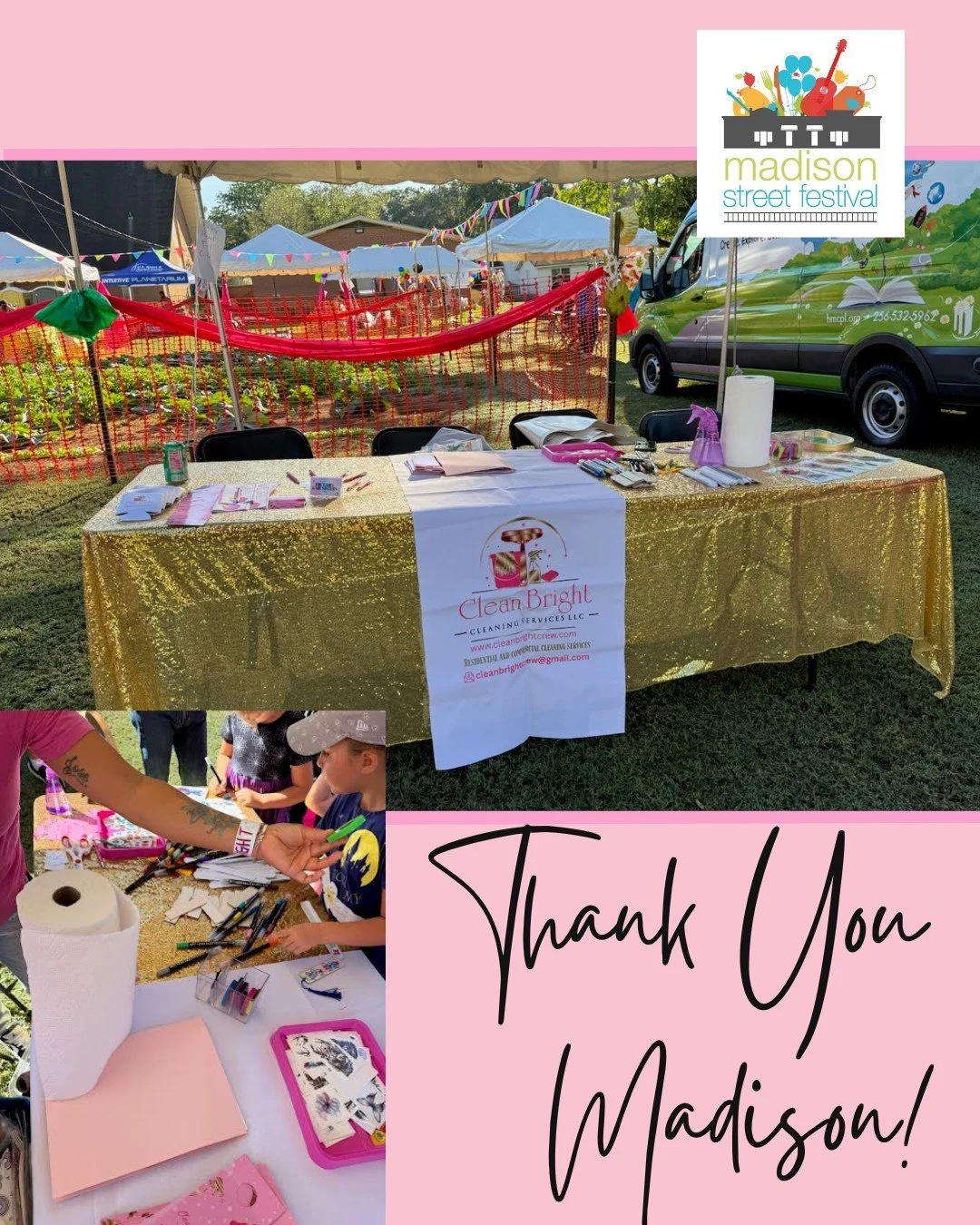 What an incredible day at the Madison Street Festival! 🎉 Our Clean Bright Crew had such a blast meeting so many wonderful faces from our community and talking with everyone. 
Until next time, Madison!
#MadisonStreetFestival #CommunityLove #CleanBr