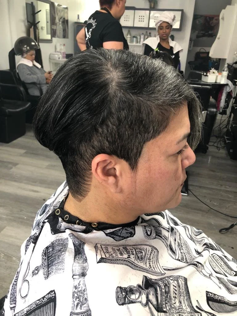 This client came on haircut day!