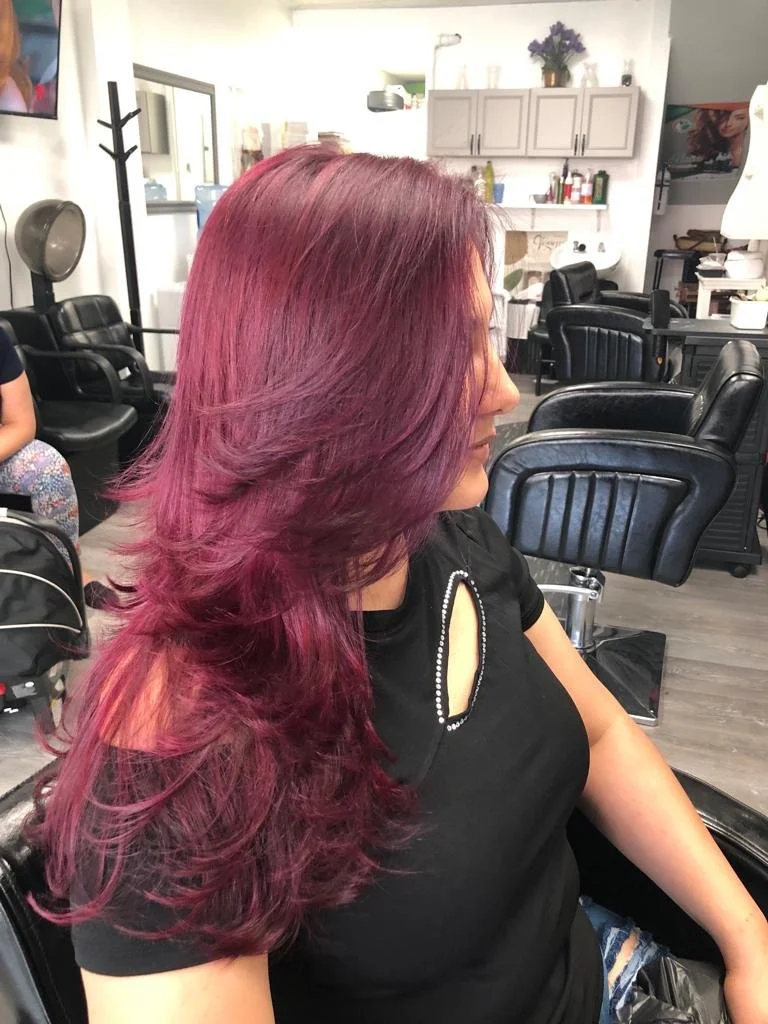 This look is a semi permanent hair color.