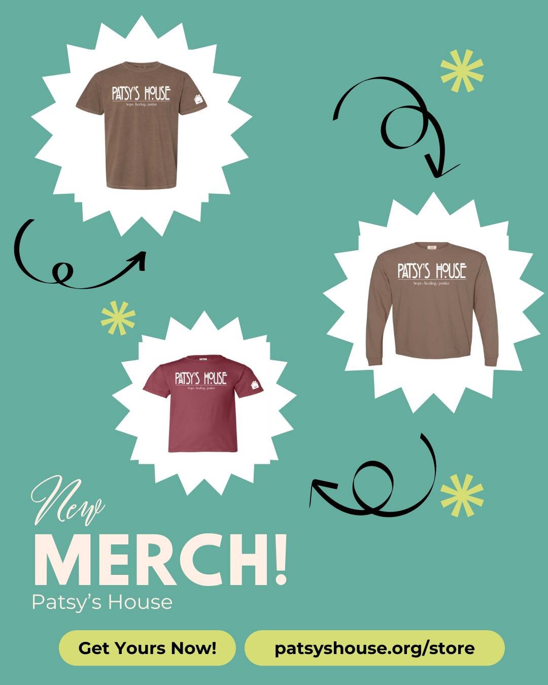 🎉 Our NEW MERCH is officially here! 👕✨ 

We've got a short sleeve, long sleeve, and even a youth option available now! You can place your order directly on our website or swing by our office to check them out in person! Please note, a $3 charge wil