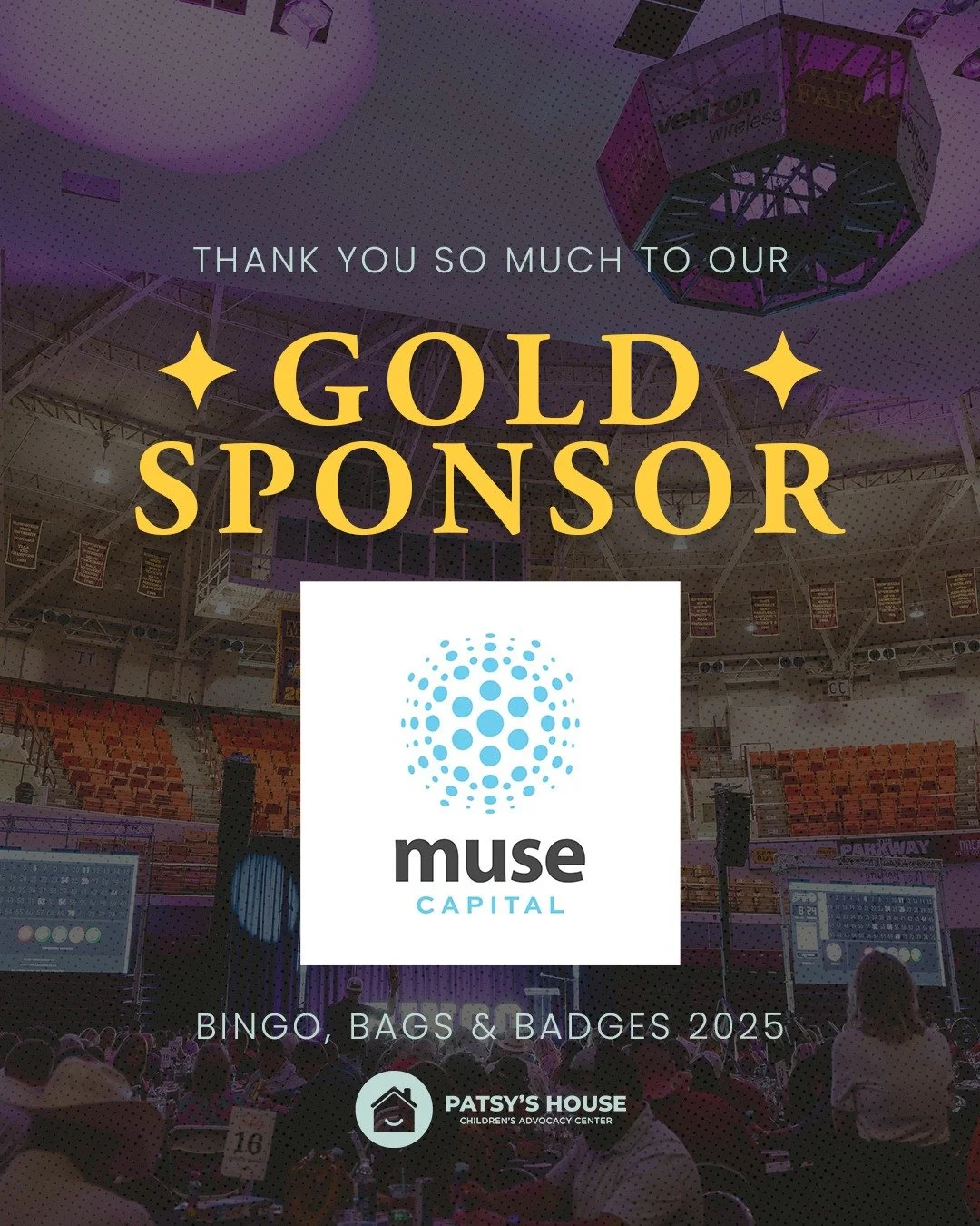 We're so grateful to Muse Capital for being a Gold Sponsor for Bingo, Bags &amp; Badges 2025! 

We couldn't do what we do without the generosity of our amazing sponsors, who allow us to continue to do the work for all the communities we serve.