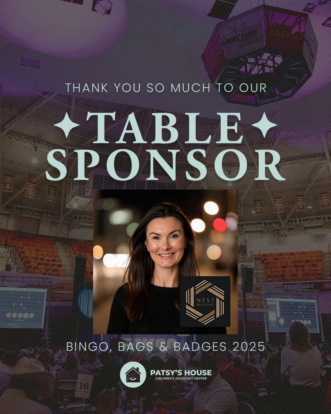 Thank you so much to our above-and-beyond Table Sponsor, @allisongray_yourrealtor!

Allison has been an enormous supporter of Patsy&rsquo;s House for a long time, and is a integral part of how we are able to continue to be able to serve our communiti