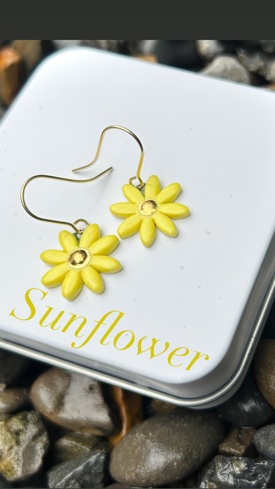Daisy earrings, porcelain dangles, dangles, earrings, gift for her