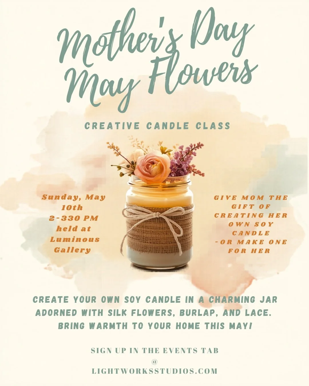 Mother’s Day May Flowers -  Creative Candles with Helen Halverson 