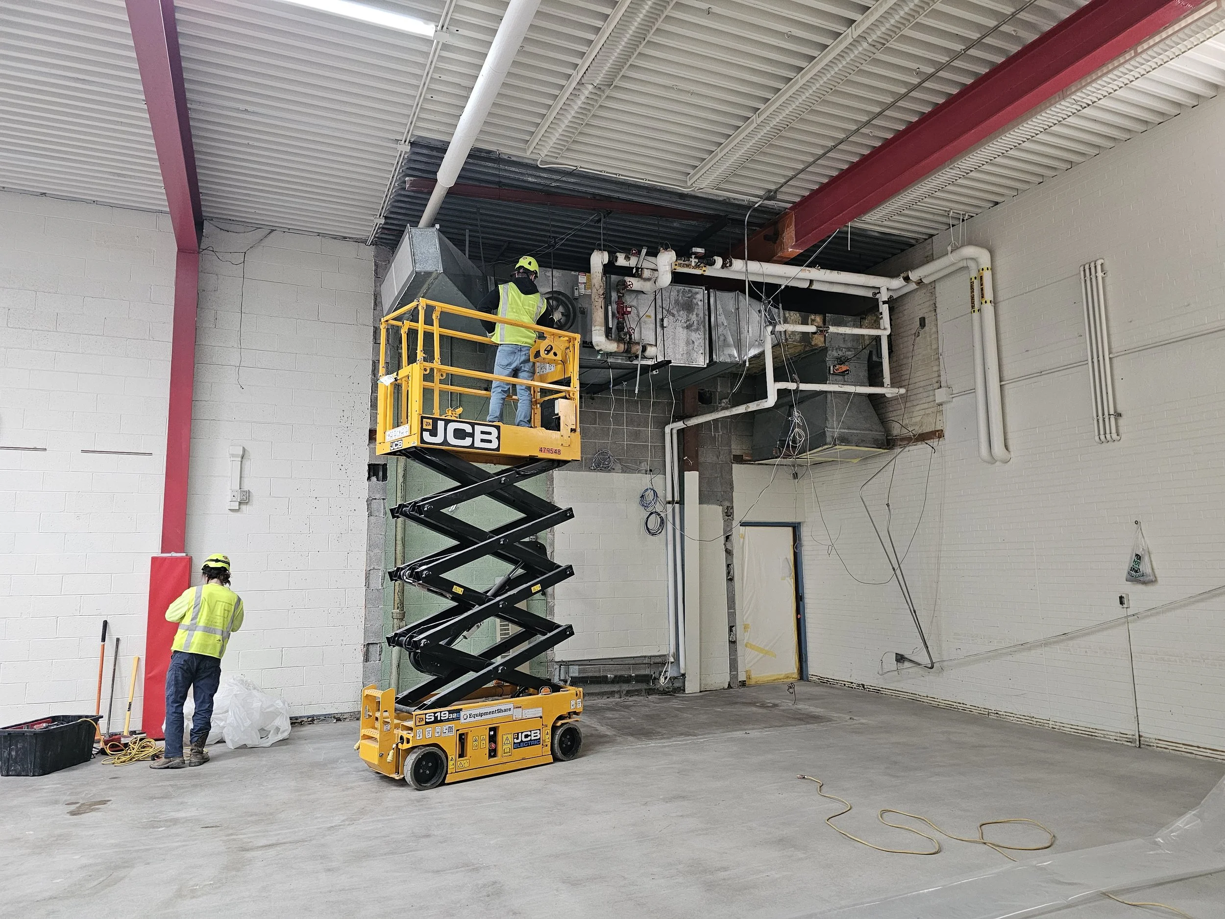 The old HVAC for the mapleview area