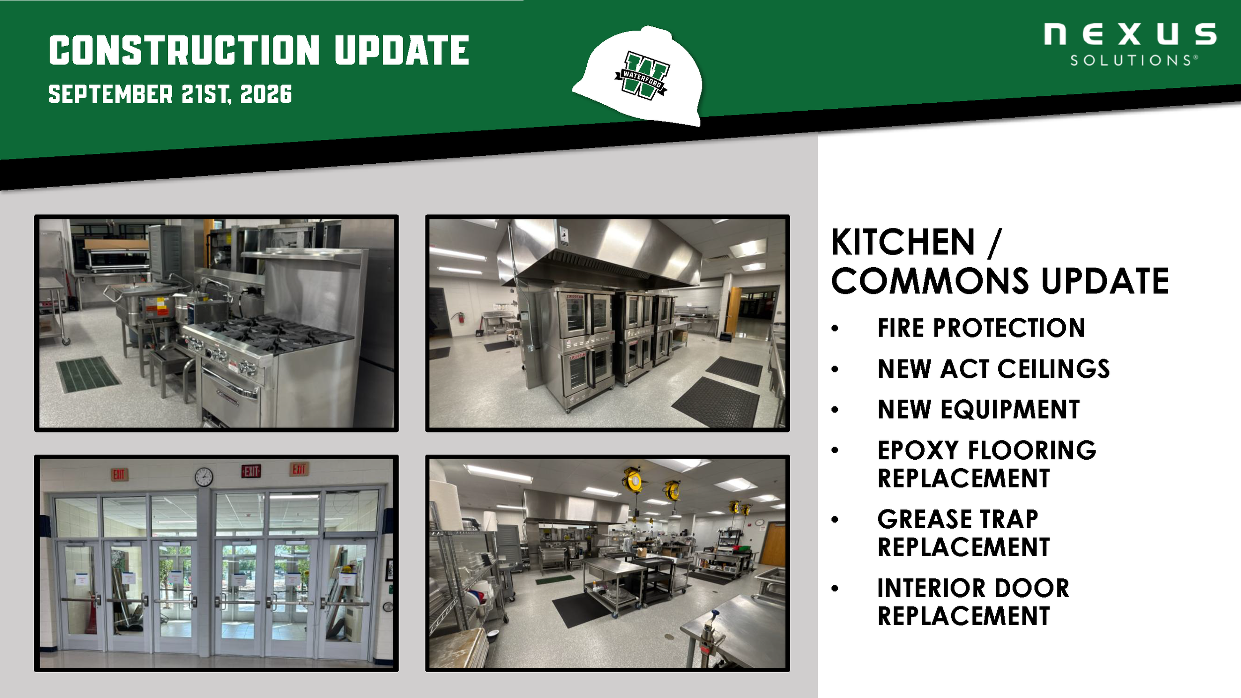 construction update for the kitchen