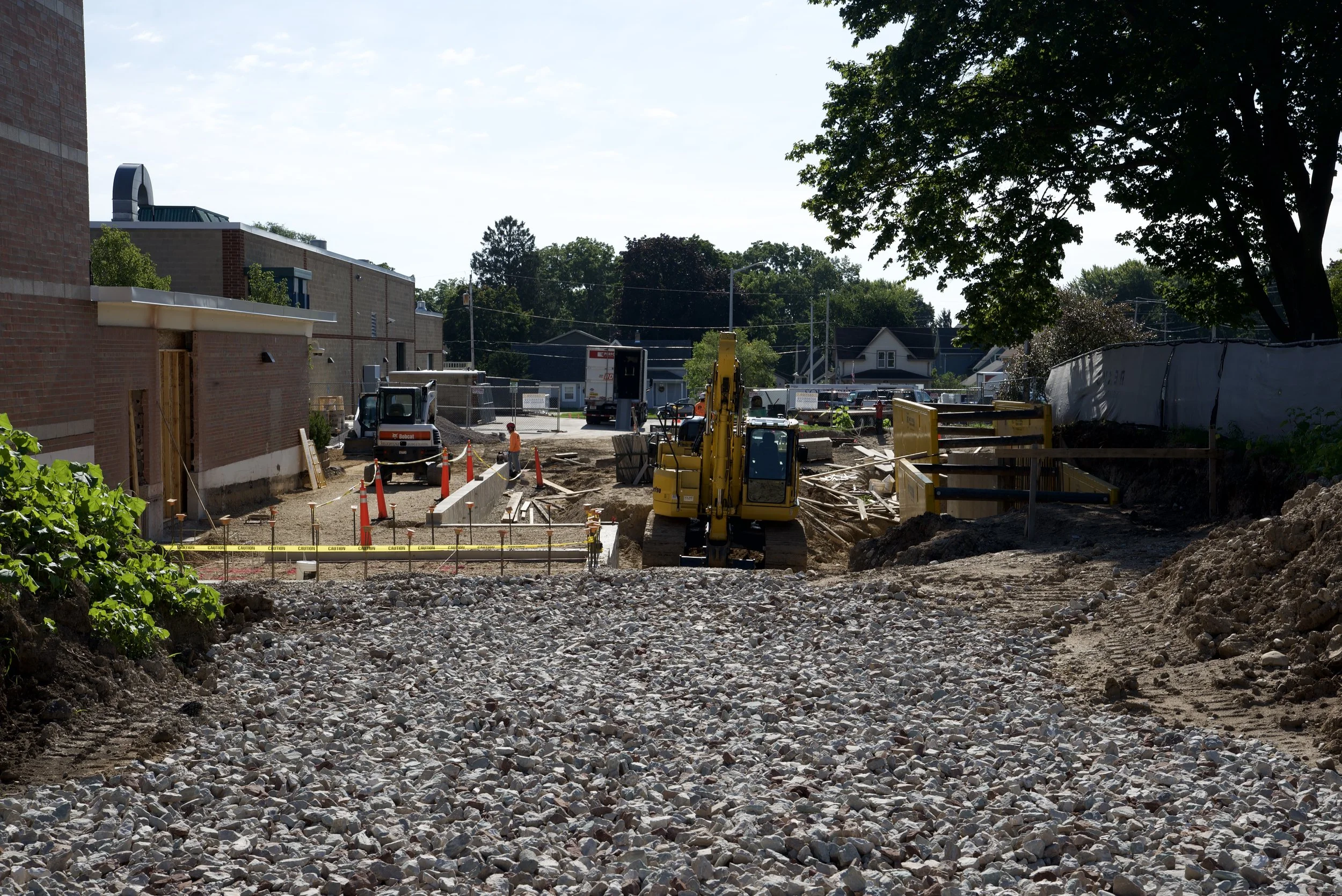The loading dock work continues 