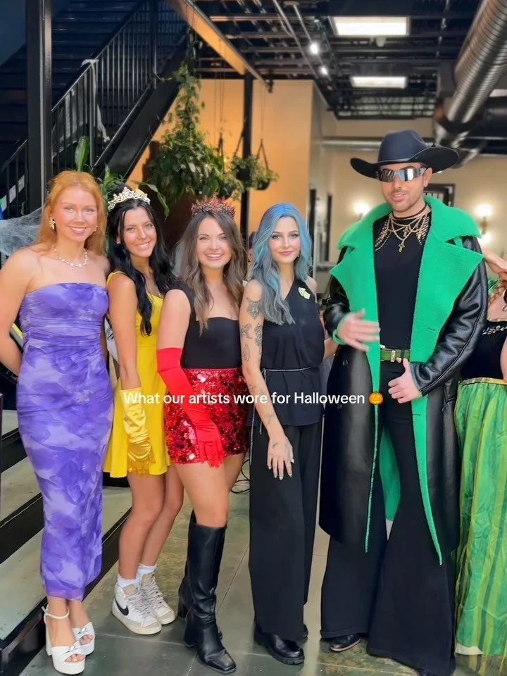 When the work chat says &ldquo;wear a costume&rdquo; for Halloween + everyone understood the assignment. Our theme this year was Disney princesses + villains. 👸🏽🦹🏻&zwj;♂️ From faux hips + fork hair accessories to lighters + electronic cigarettes,