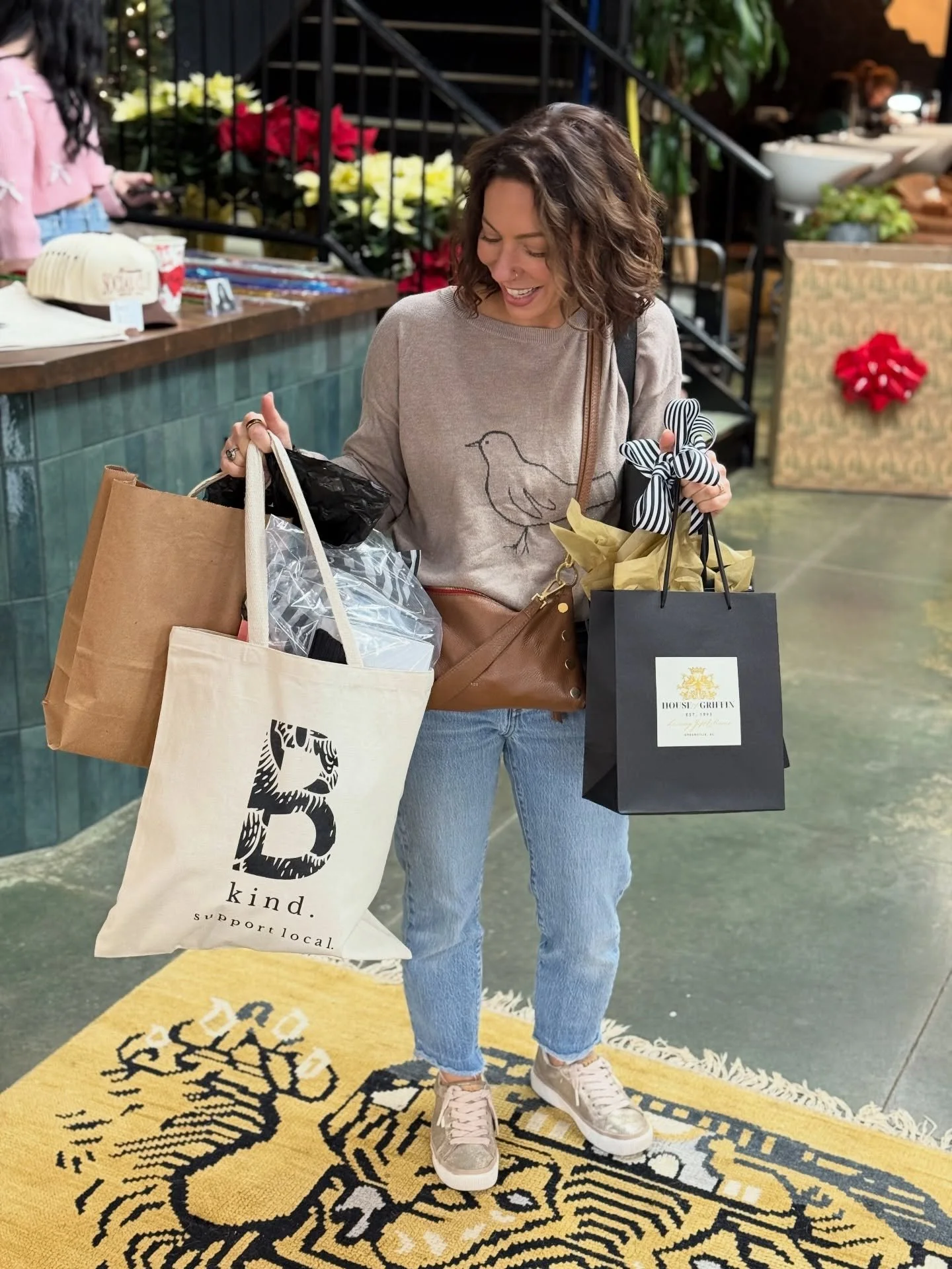 Full hearts, full bags, + so much gratitude after today&rsquo;s Holiday Market. 🎄✨Thank you to our vendors for sharing your creativity, + to our community for showing up (in this dreary weather🥶) to support local + bring donations for Harvest Hope.